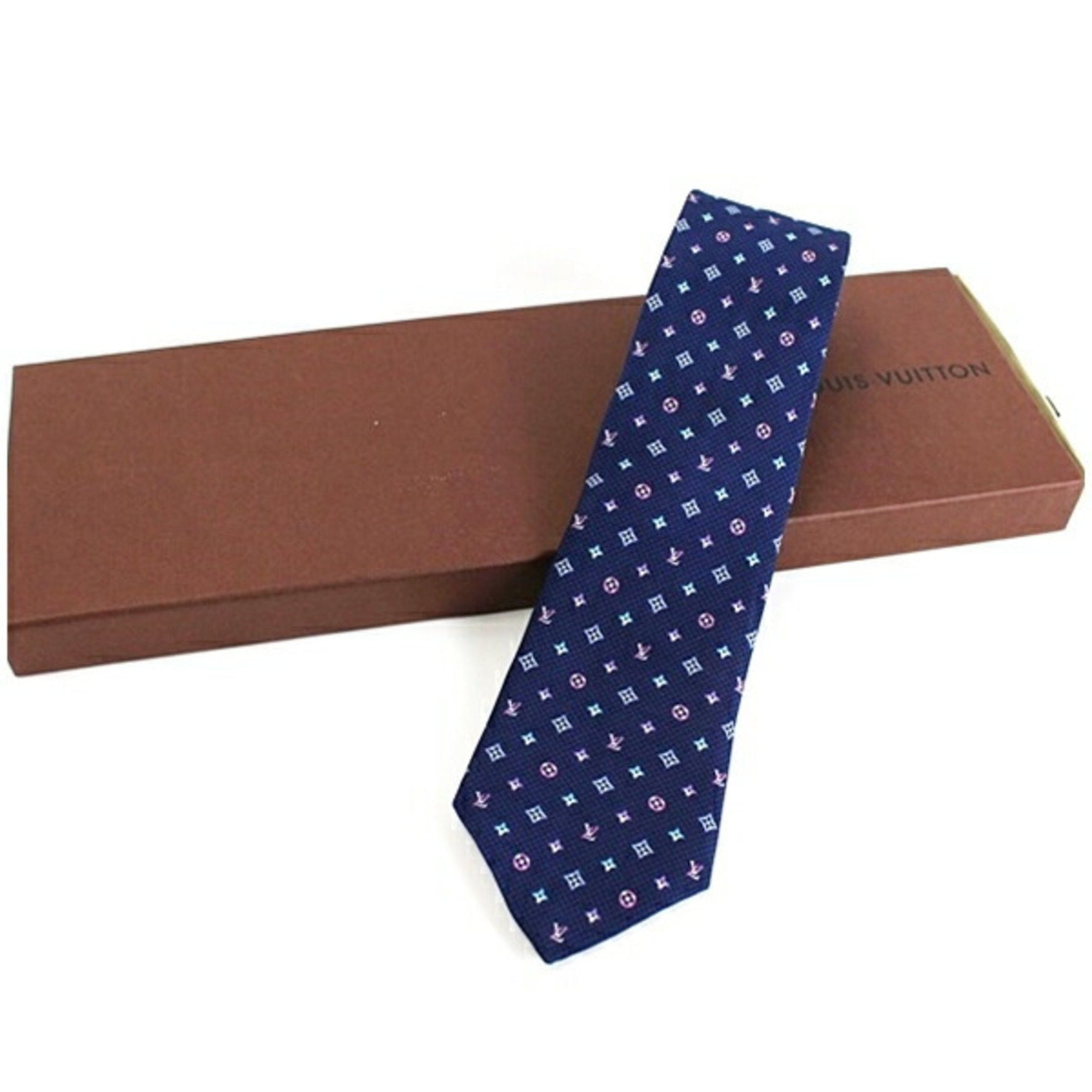 Louis Vuitton Silk Tie Cravate Monogram Slim Fit