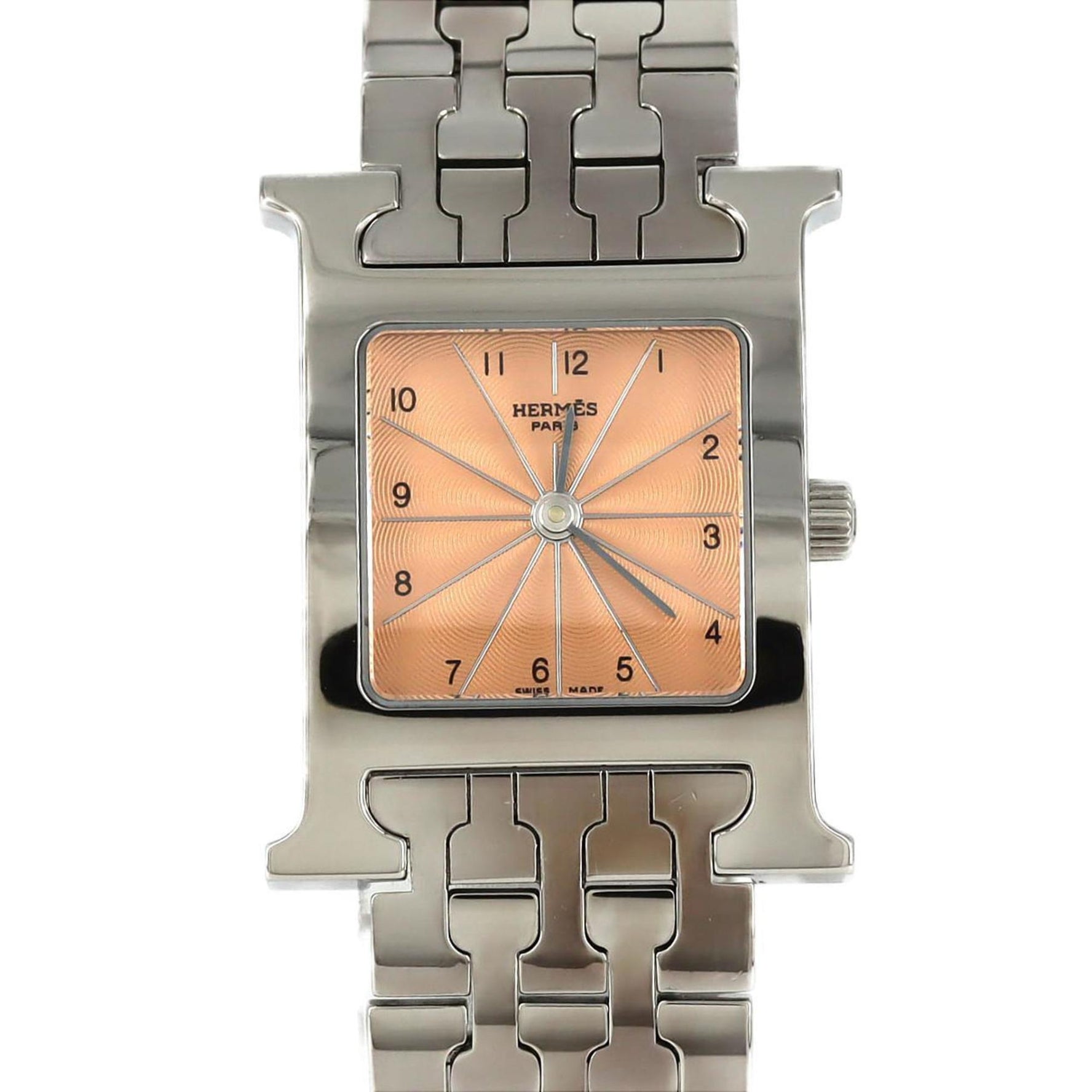 Hermes H Watch SS Quartz Wristwatch