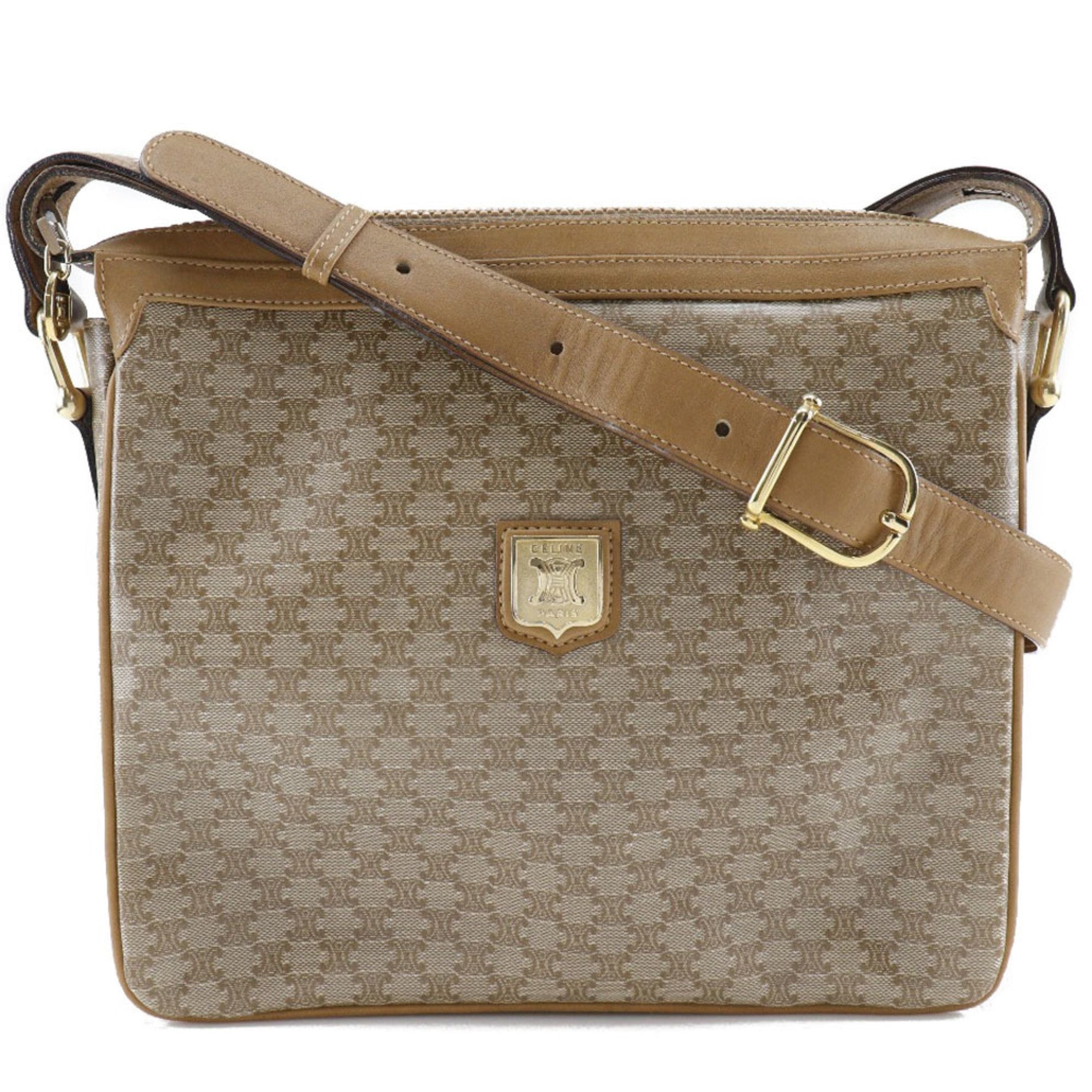 Celine Macadam Shoulder Bag PVC Ladies