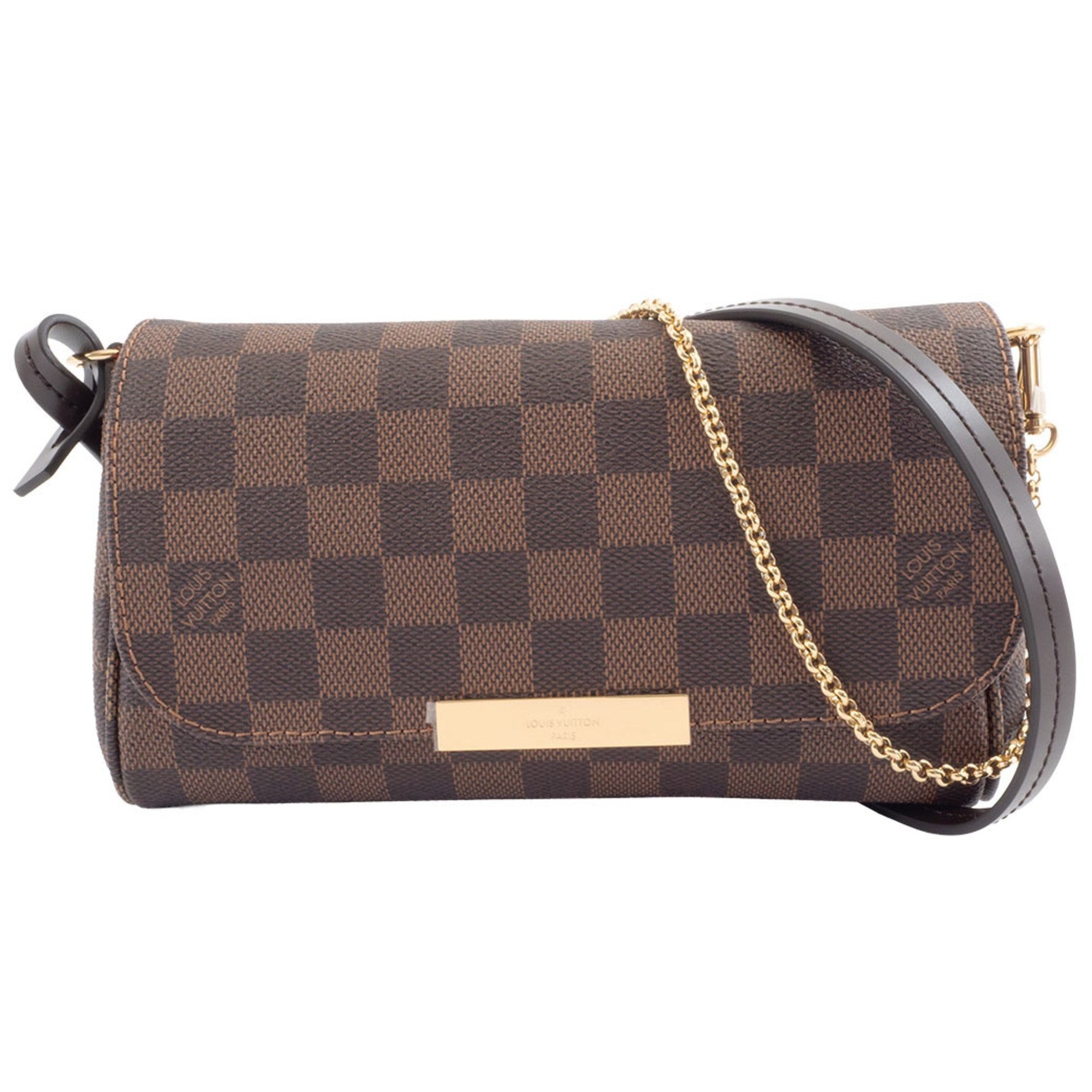 Louis Vuitton Favorite PM Shoulder Bag Damier Ebene Canvas