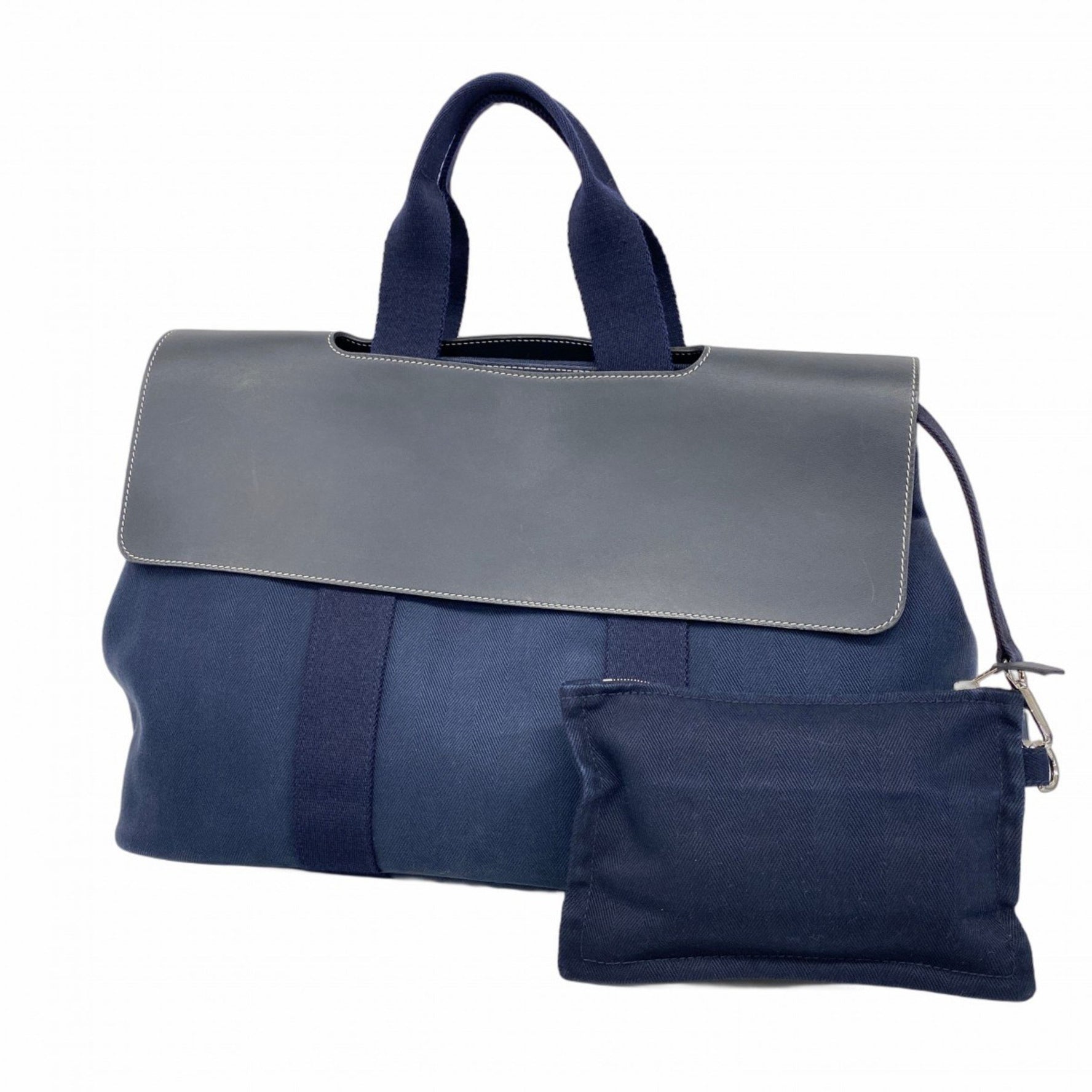 Hermes Hermès Valpa Line MM Toile Chevron Handbag
