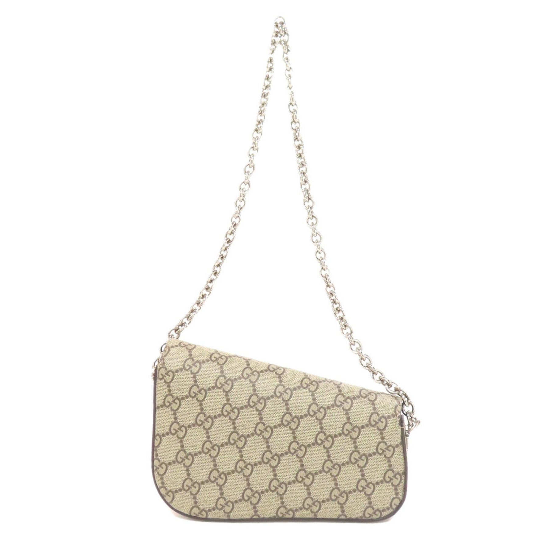 GUCCI Horsebit GG Shoulder Bag