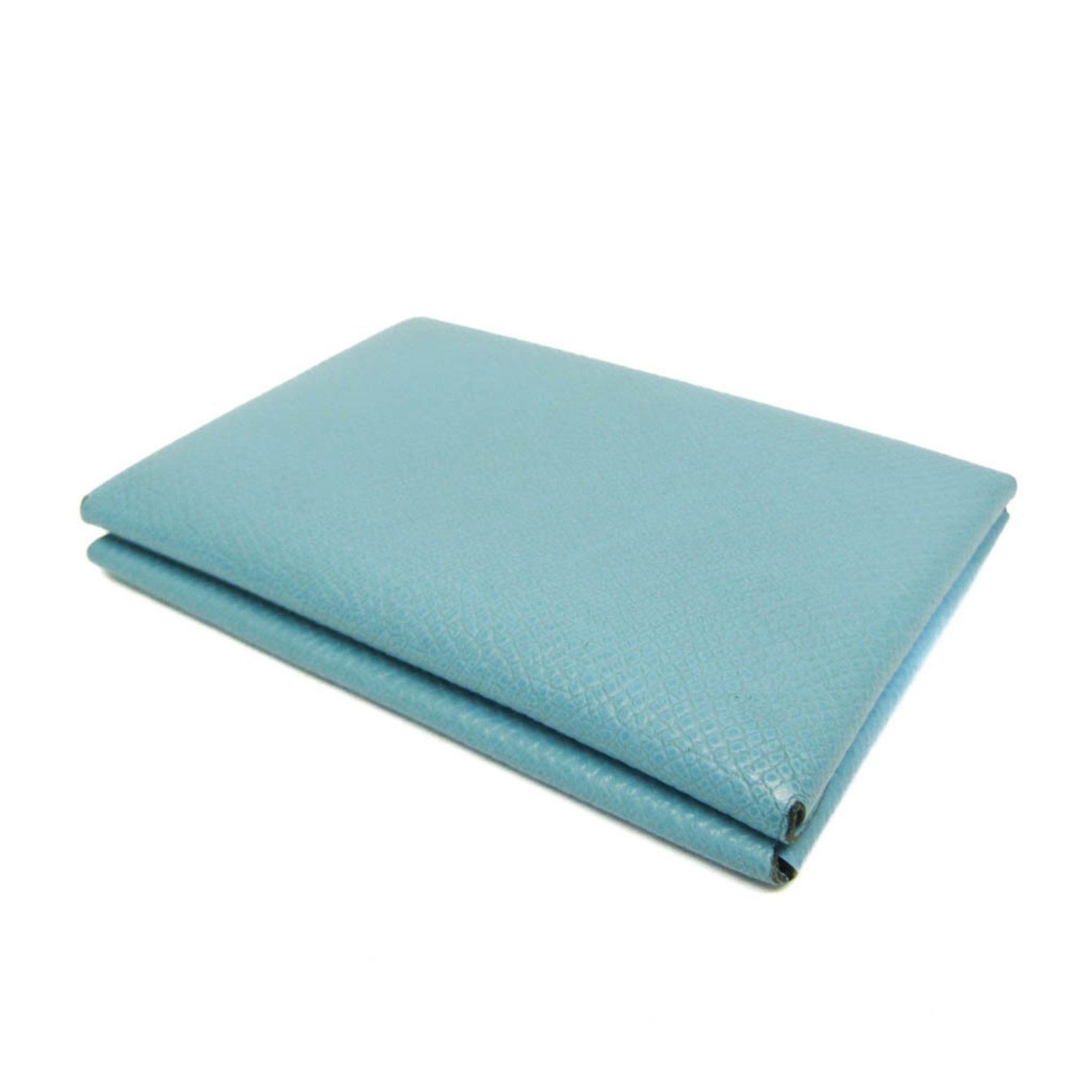 Hermes Calvi Duo Epsom Leather Card Case Light Blue