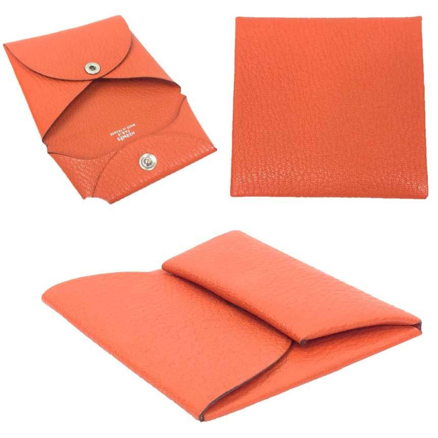 Hermes Bastia Coin Case PORTE-MONNAIE BASTIA Purse Chevre Wallet