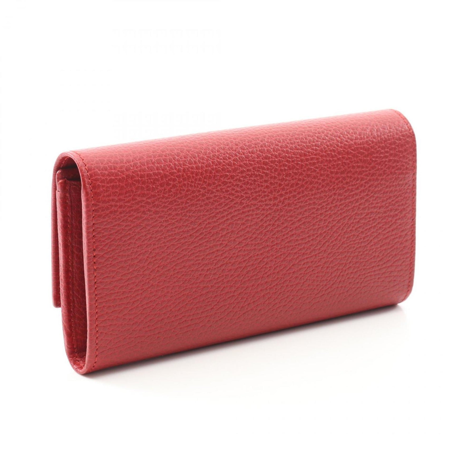 Gucci Petit Marmont Continental Wallet, Leather Bifold Long Red