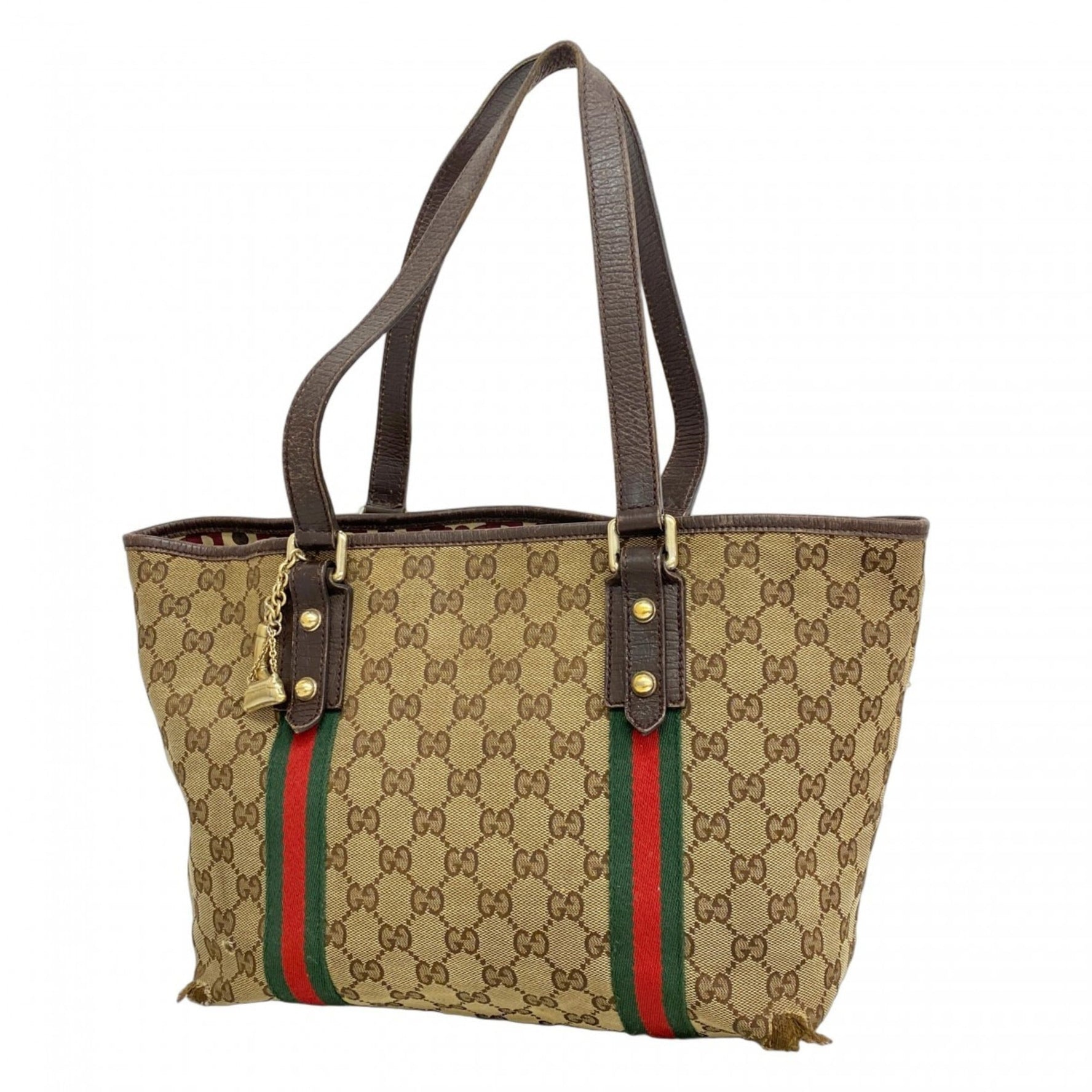 Gucci Tote Bag GG Canvas Sherry Line