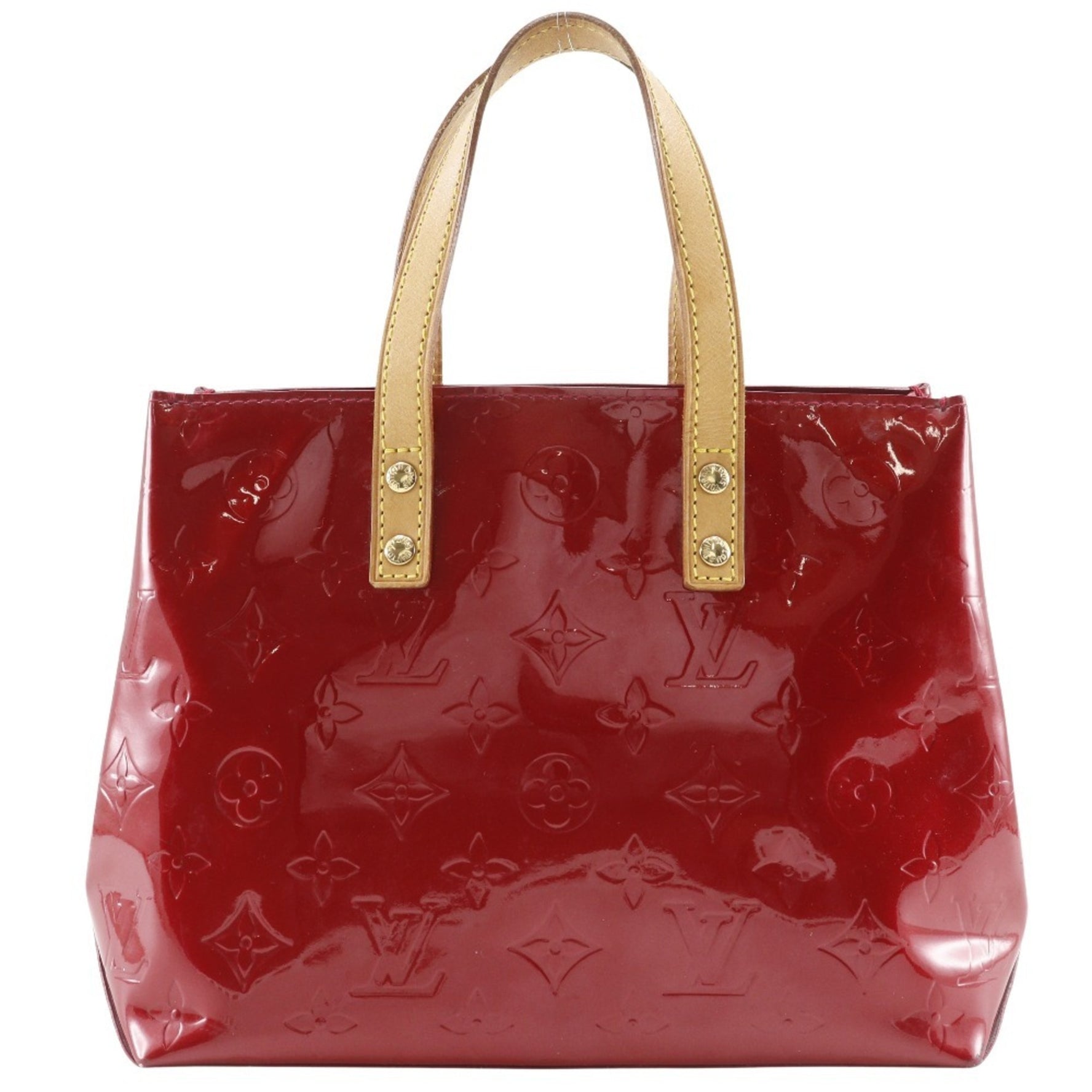 Louis Vuitton Lead PM Handbag Monogram Vernis Pomme d'Amour 2006 Red