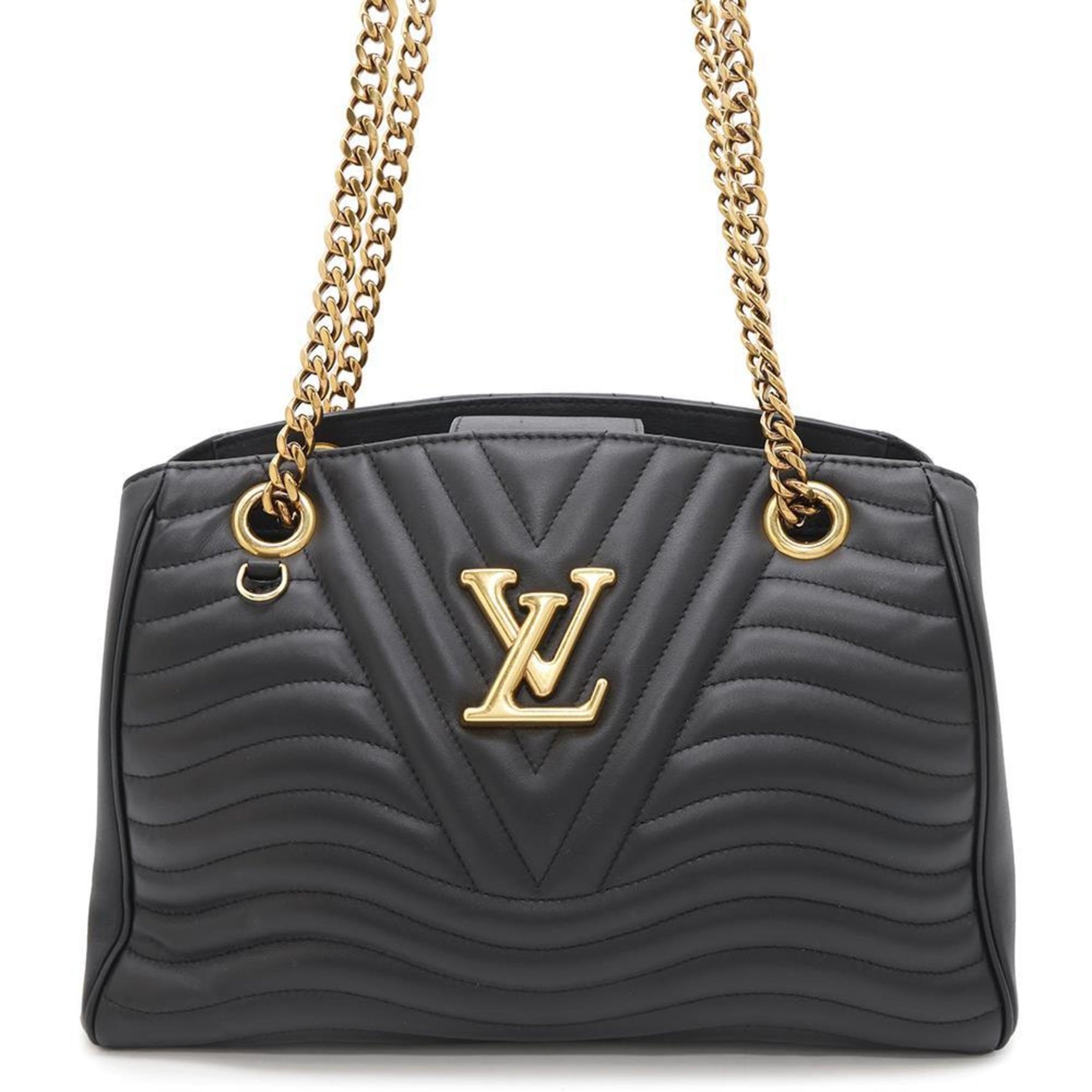 Louis Vuitton Shoulder Bag New Wave Chain Tote Black