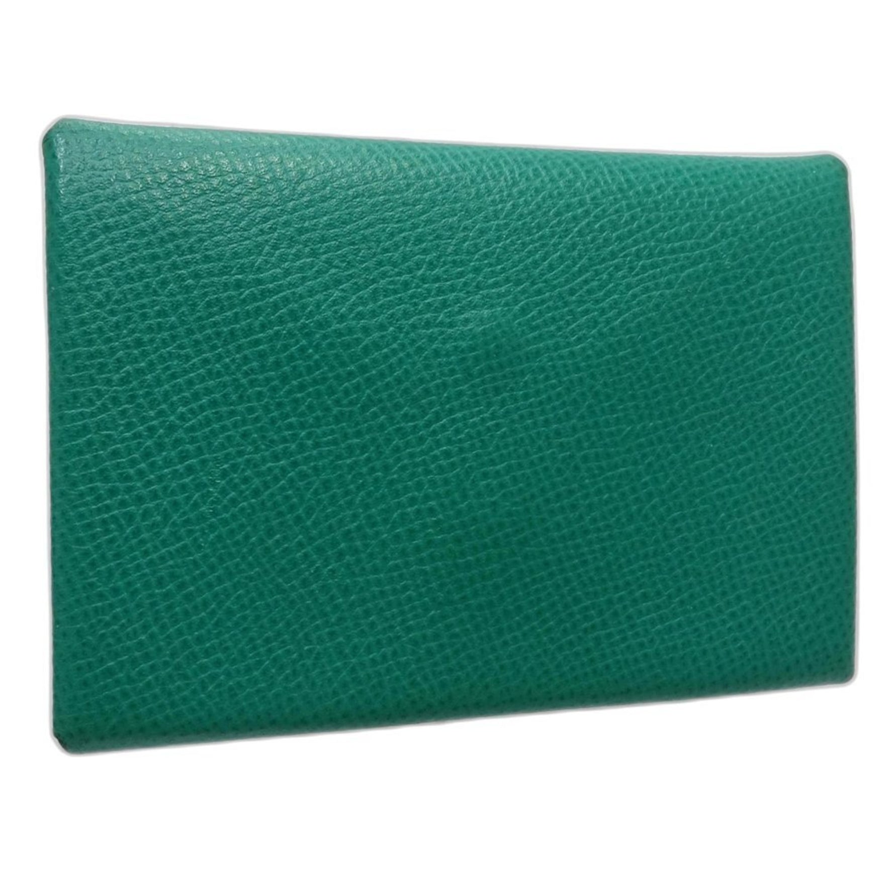 HERMES Wallet/Coin Case Calvi Duo C Stamp Veau Epsom Vertigo