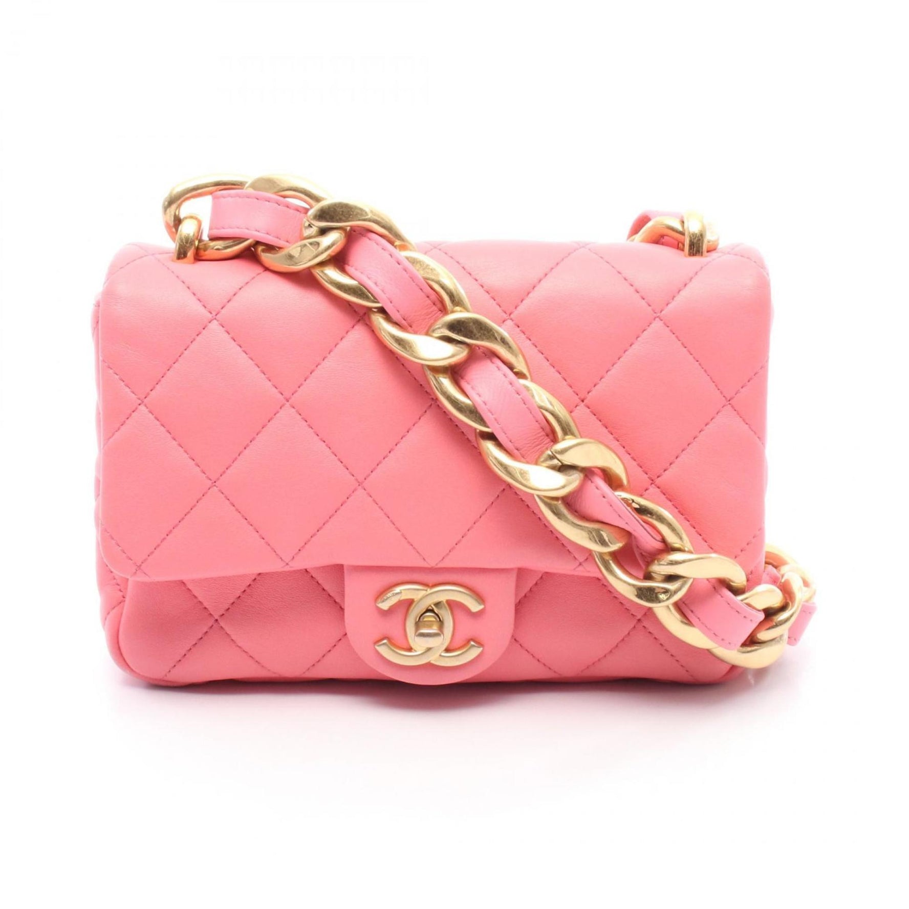 CHANEL Matelasse Shoulder Bag, Leather