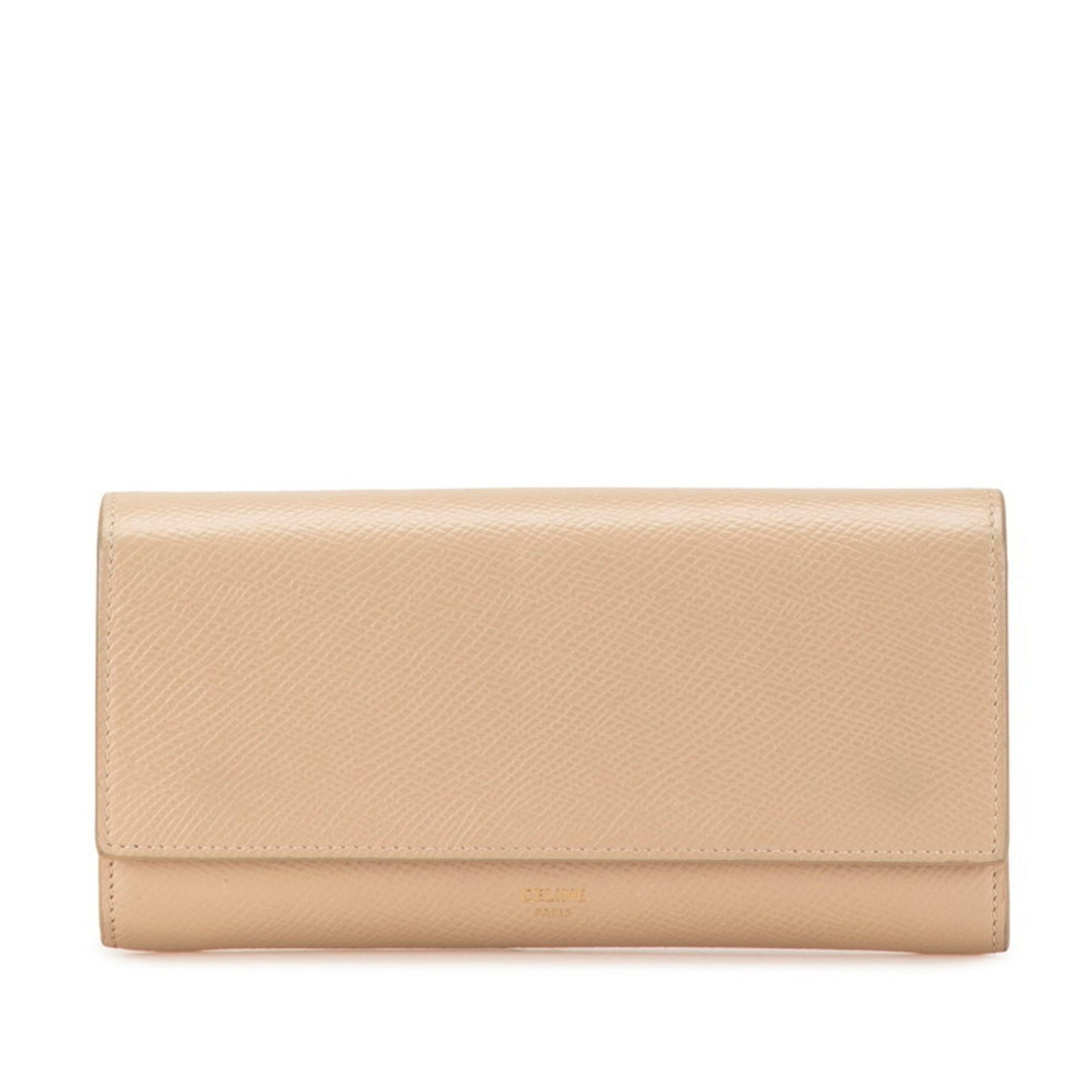 Celine Large Flap Wallet Long Leather