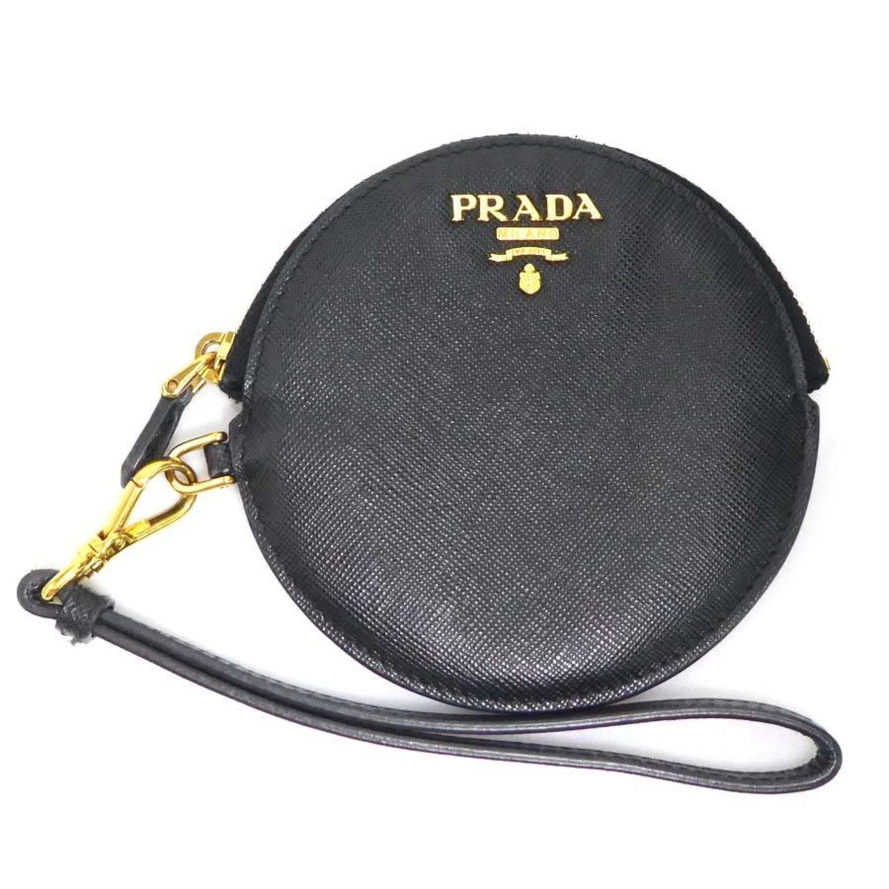 PRADA Wallet/Coin Case Pouch Leather Men's