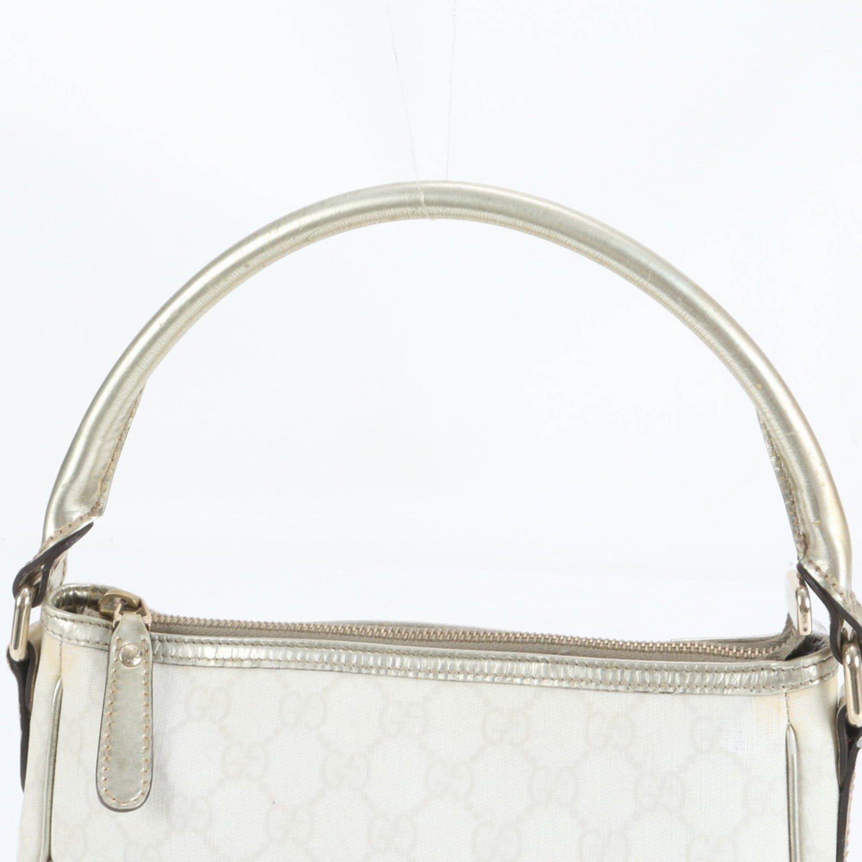 Gucci GG Supreme Leather Shoulder Bag Hand Tote with Gold Hardware