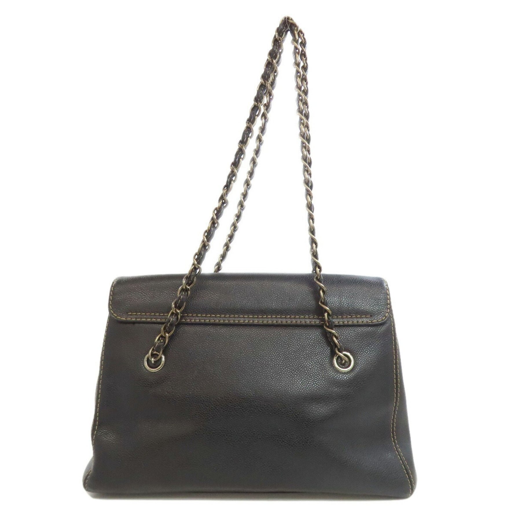 Chanel Chain Tote Bag Caviar Skin