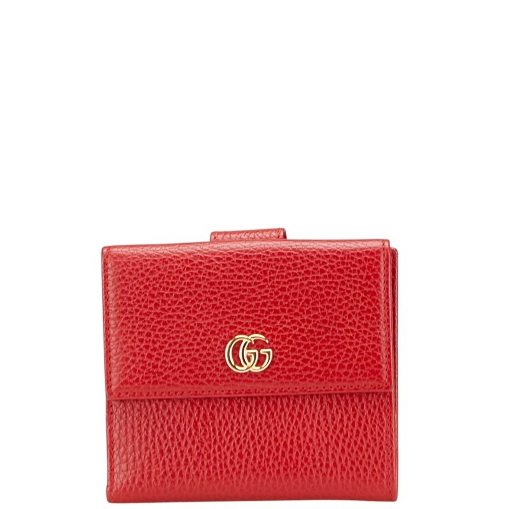 Gucci GG Marmont Bifold Wallet Red Leather
