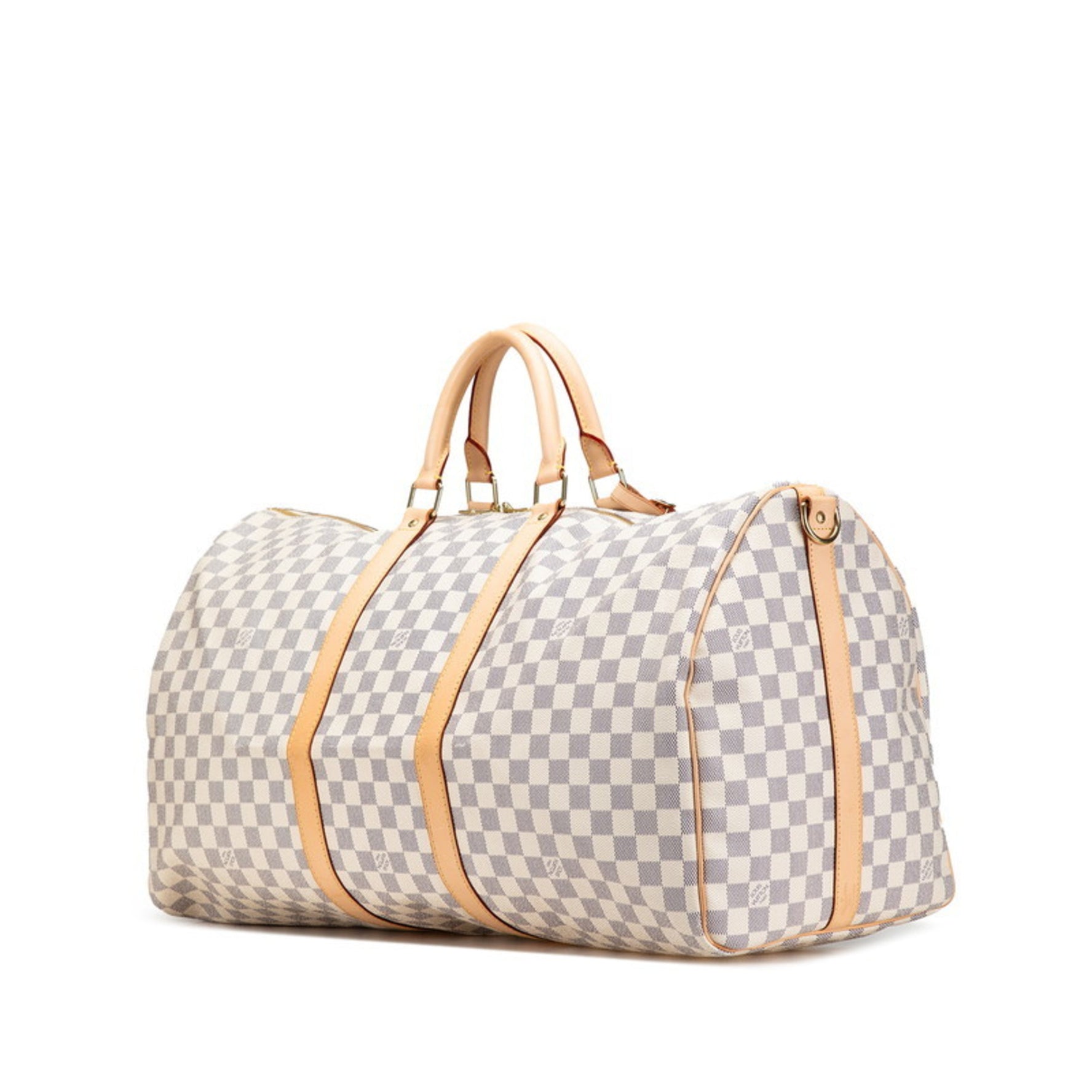 Louis Vuitton Damier Azur Keepall 55 Bandouliere Boston/Shoulder Bag, PVC Leather