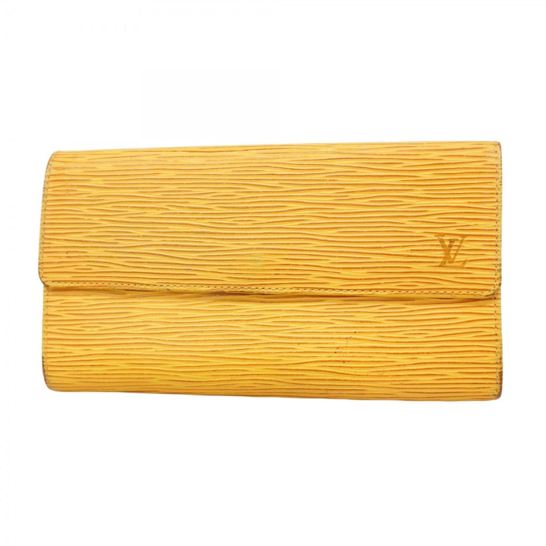 Louis Vuitton Epi Leather Long Wallet Porte Monnaie Credit