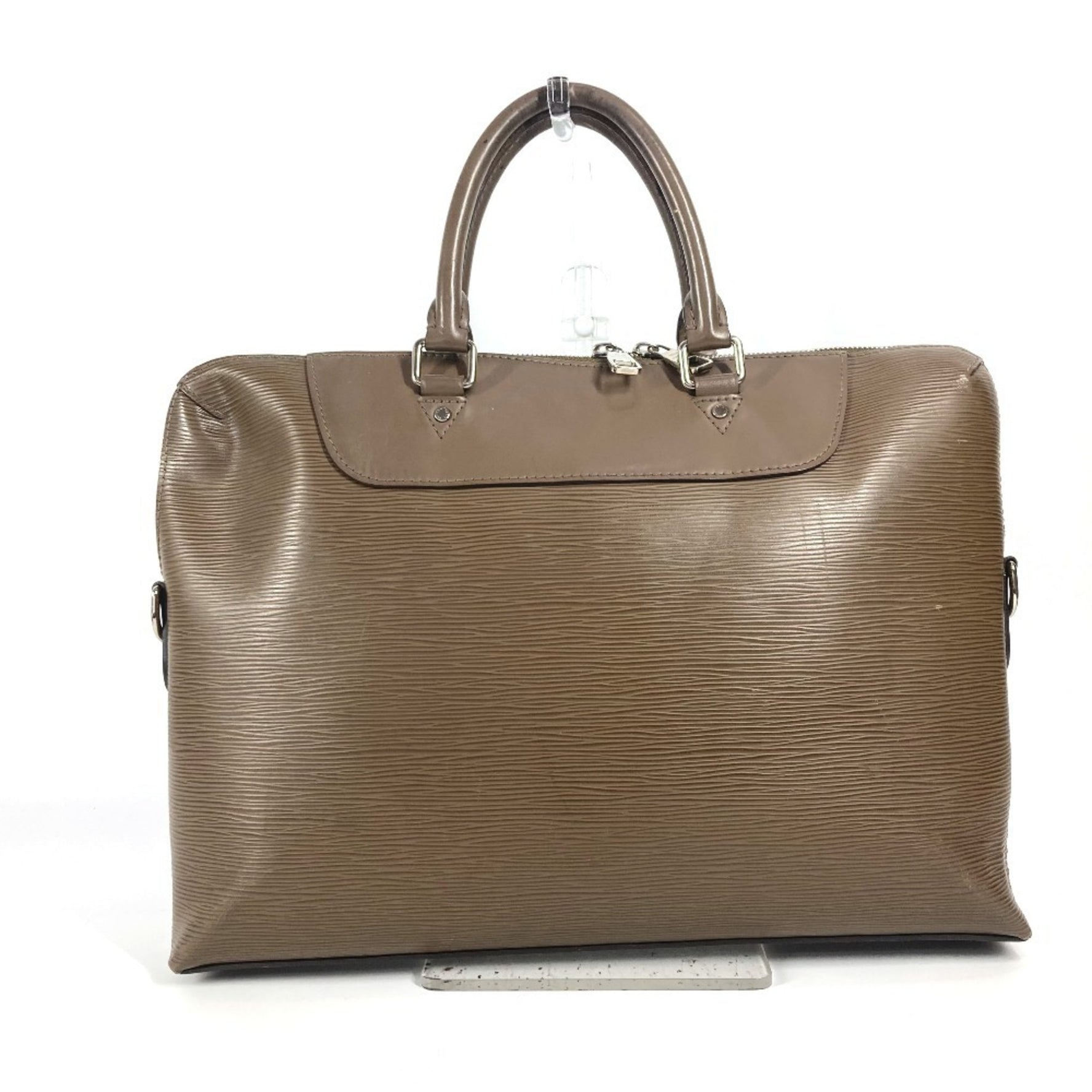 Louis Vuitton Epi Porte Document Jour PDJ Bag Handbag Tote Briefcase Business Leather Men's Taupe Brown