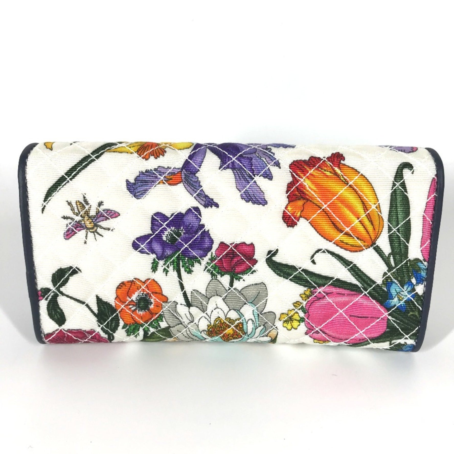 Gucci Flora Floral Flower GG Bifold Long Wallet Multicolore