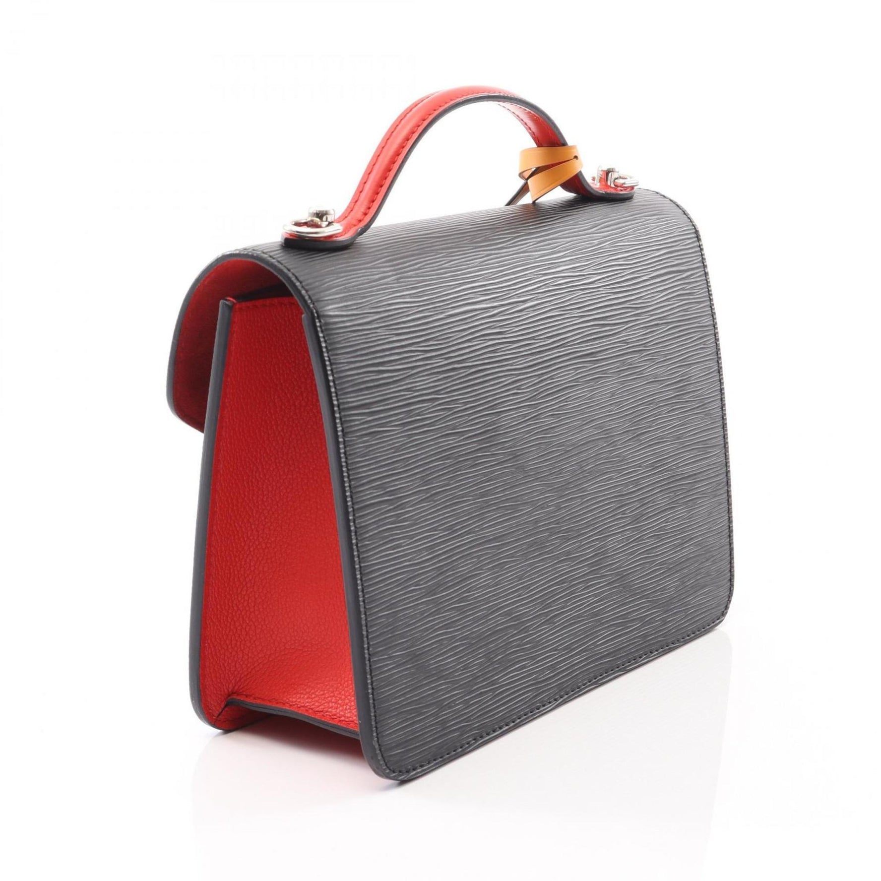Louis Vuitton Neo Monceau Handbag, Epi Leather, Black and Red