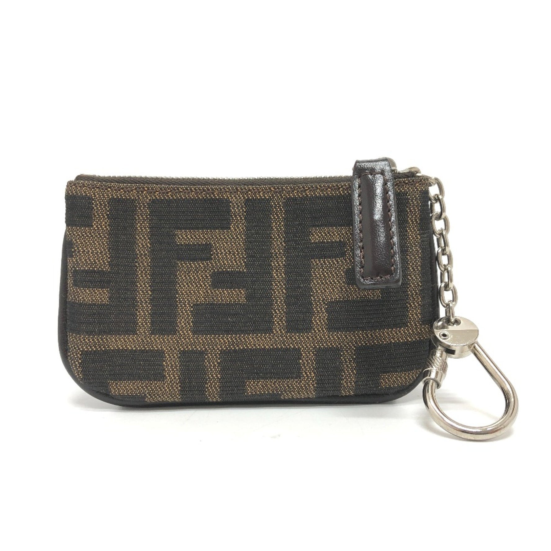 Fendi Zucca coin purse SilverHardware