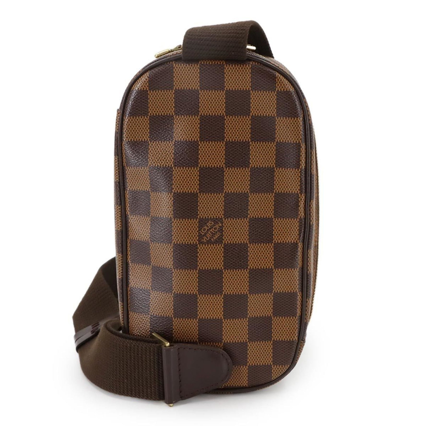 Louis Vuitton Damier Pochette Gange Personal SPO Body Bag in Ebene Leather