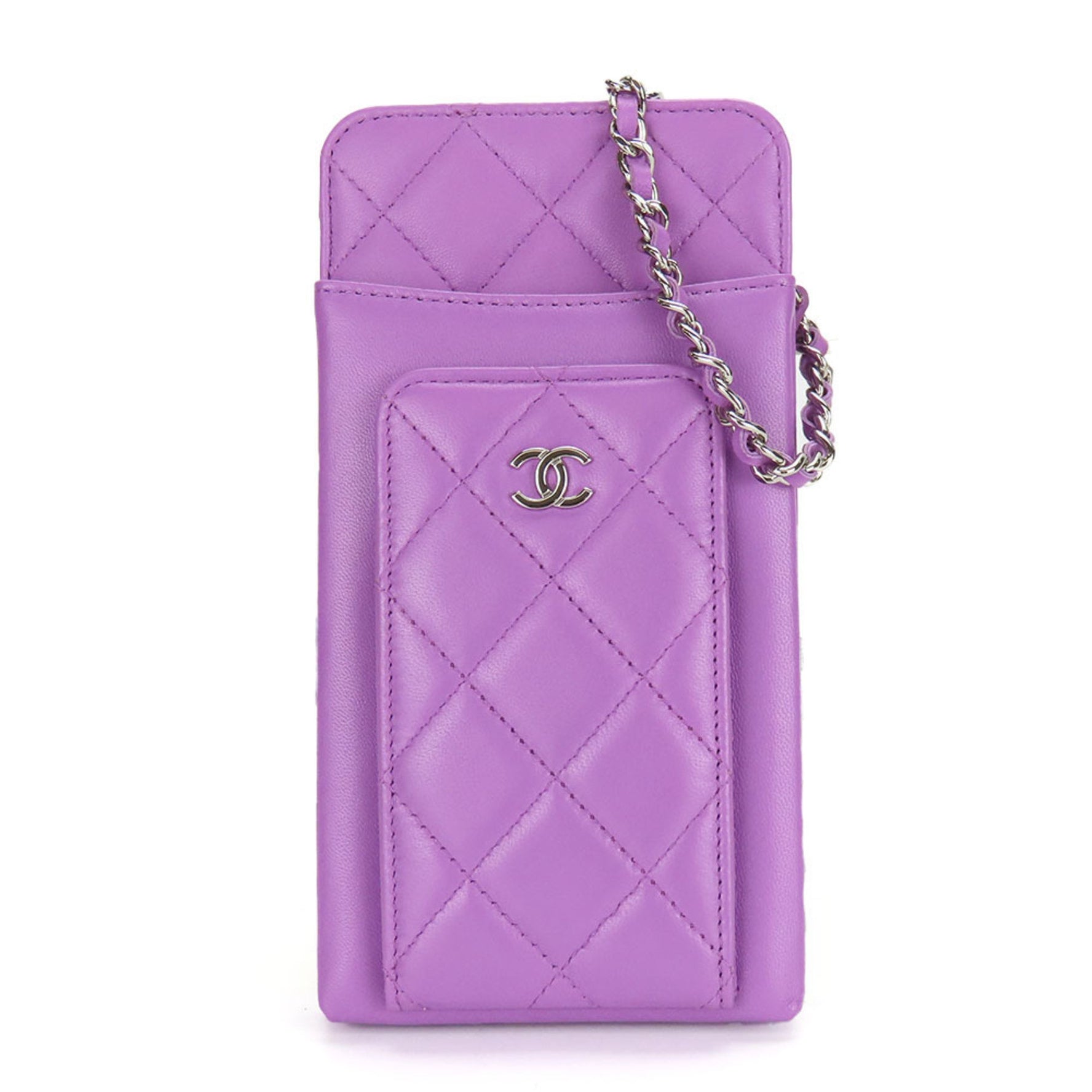 Chanel Shoulder Bag, Matelasse, Lambskin, Phone Case, No. 29, Coco Mark