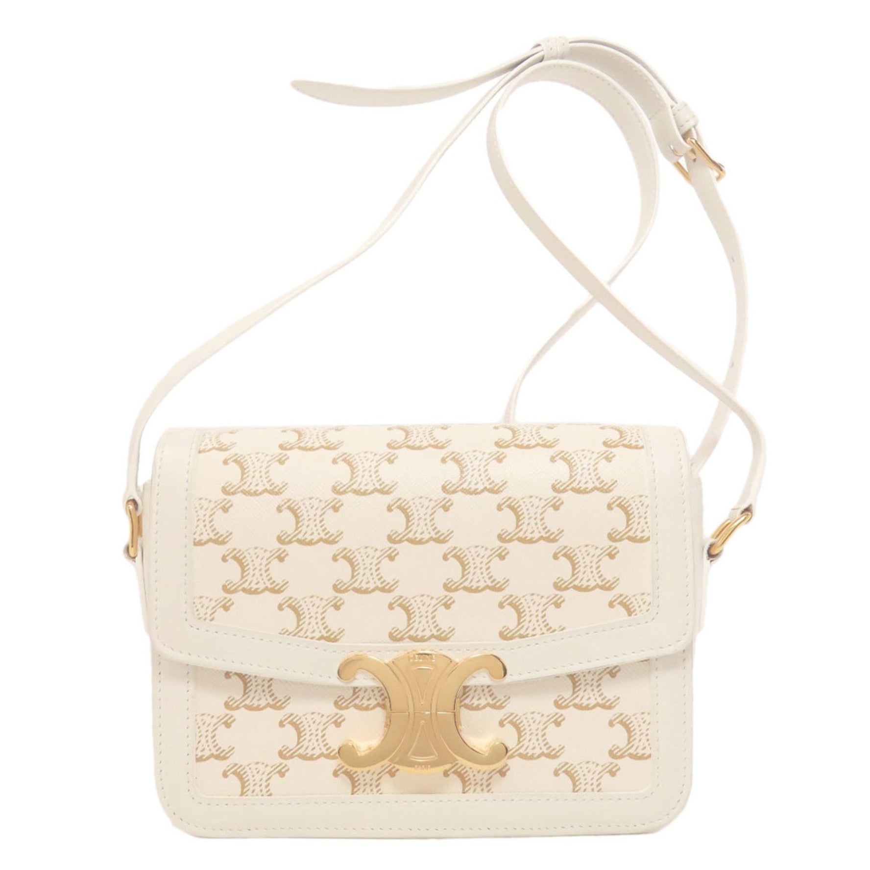 Celine Teen Triomphe Shoulder Bag in Calf Leather