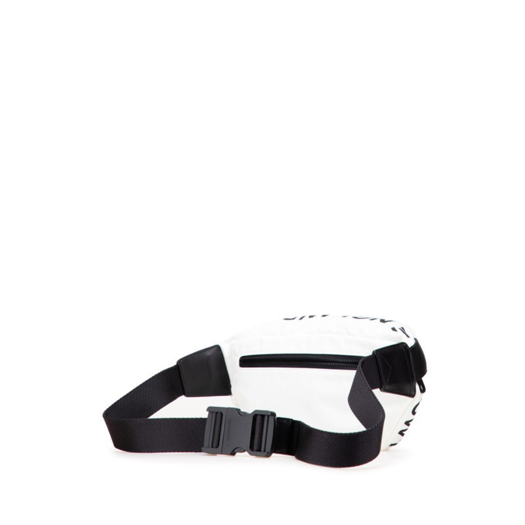 Burberry Logo Horseferry Body Bag in White and Black Nylon Leather .