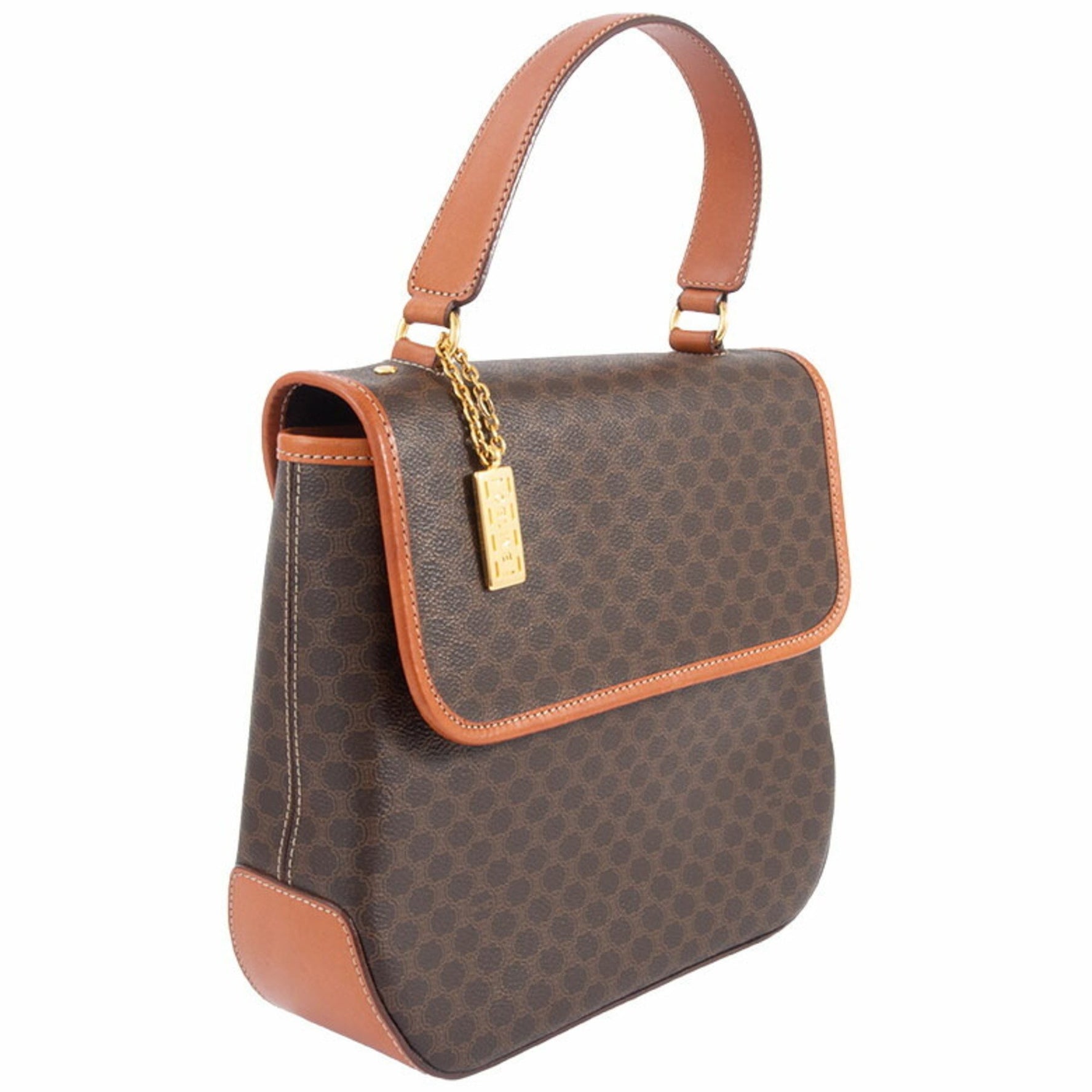 Celine Old Macadam Handbag PVC|Leather Shoulder Bag
