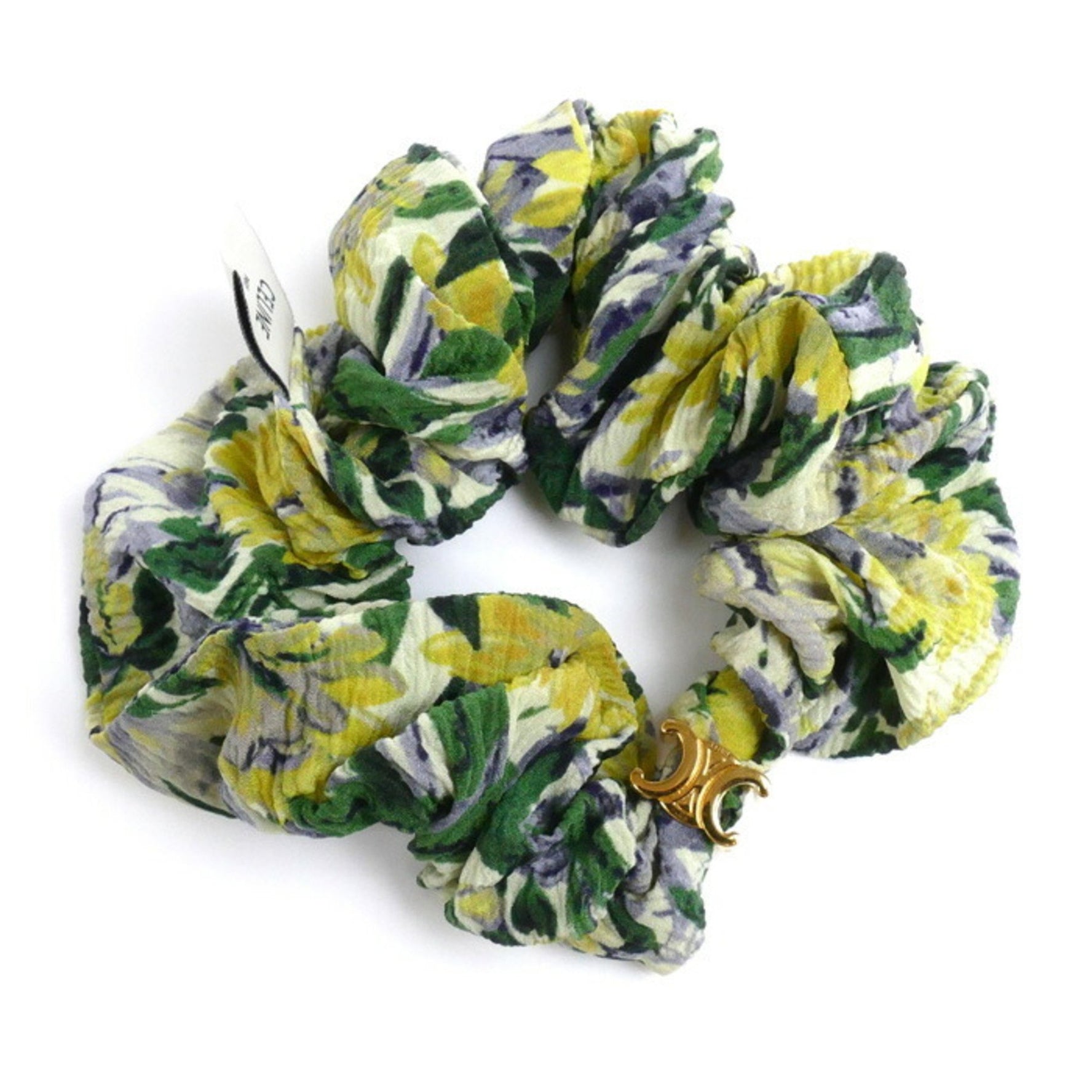 CELINE Silk Triomphe Hair Scrunchie
