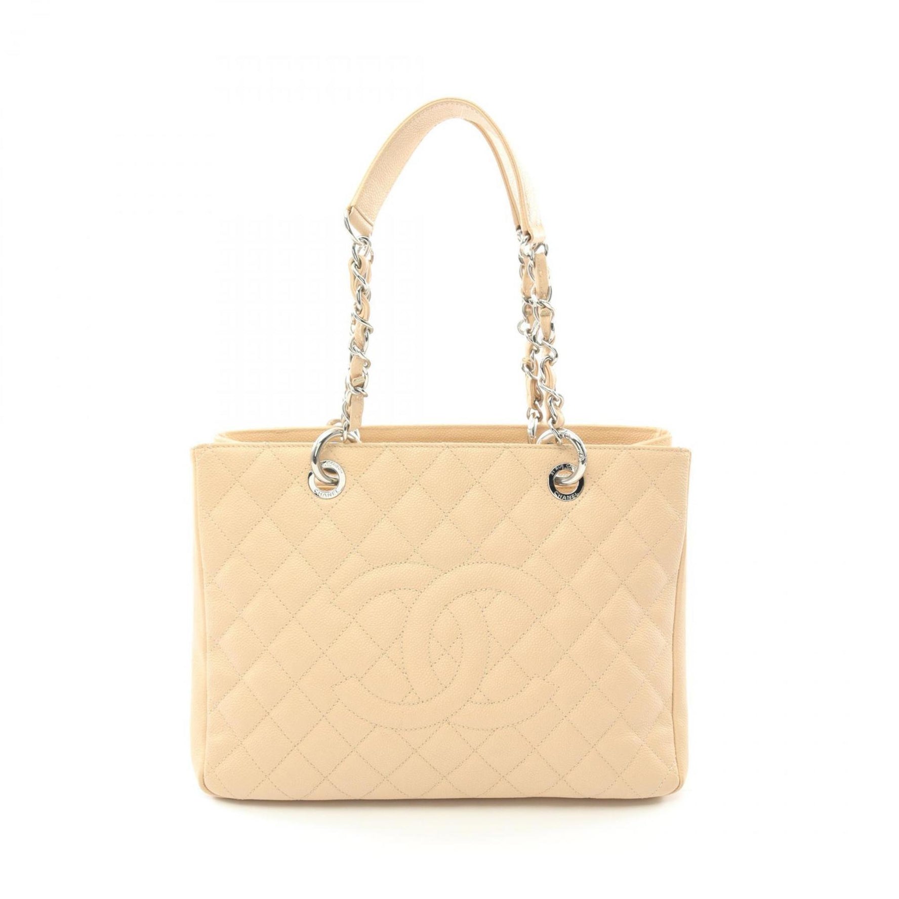 CHANEL Matelasse Grand GST Tote Bag Leather Grained Calfskin