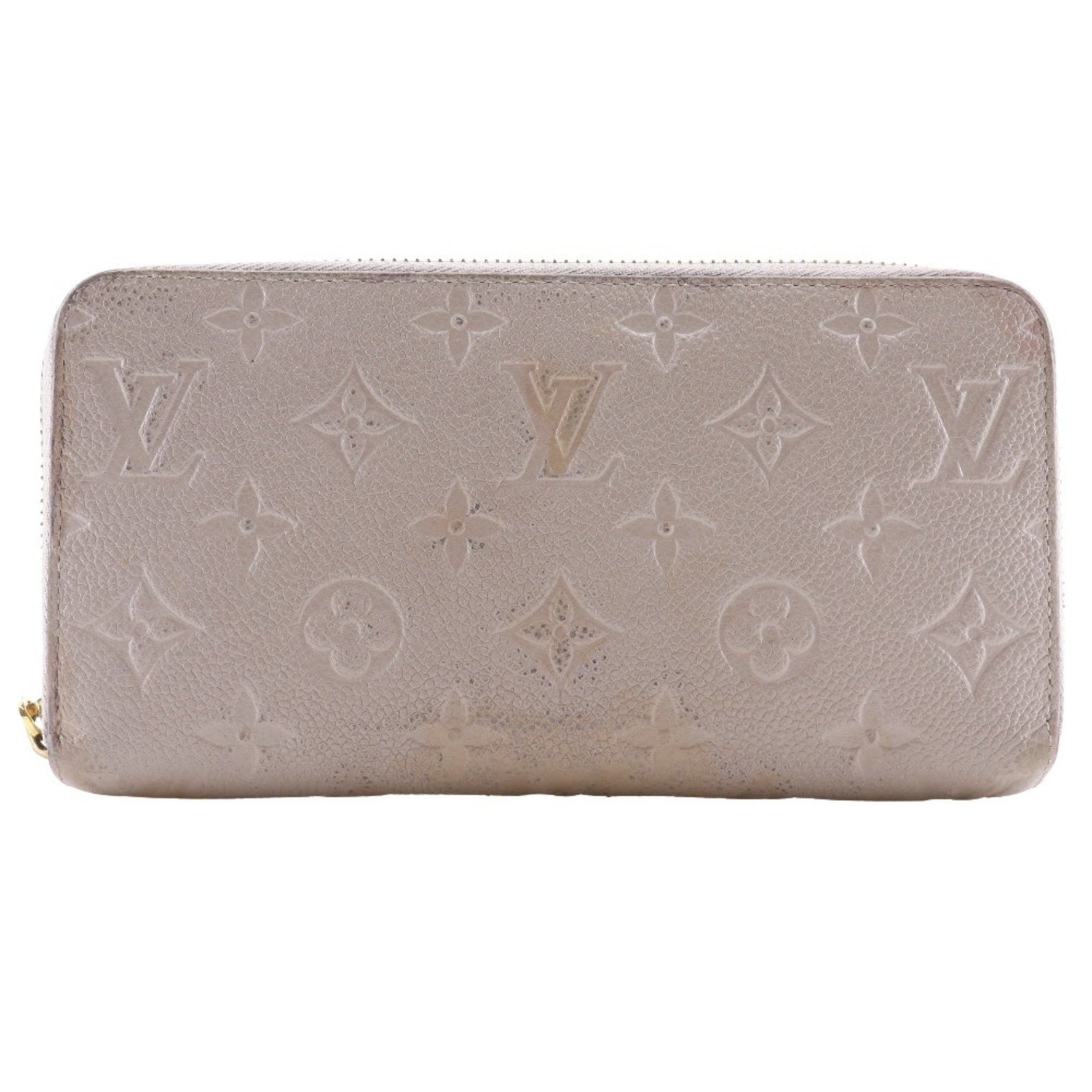 Louis Vuitton Zippy Wallet Long Monogram Empreinte Tourterelle 2016 Gray wallet
