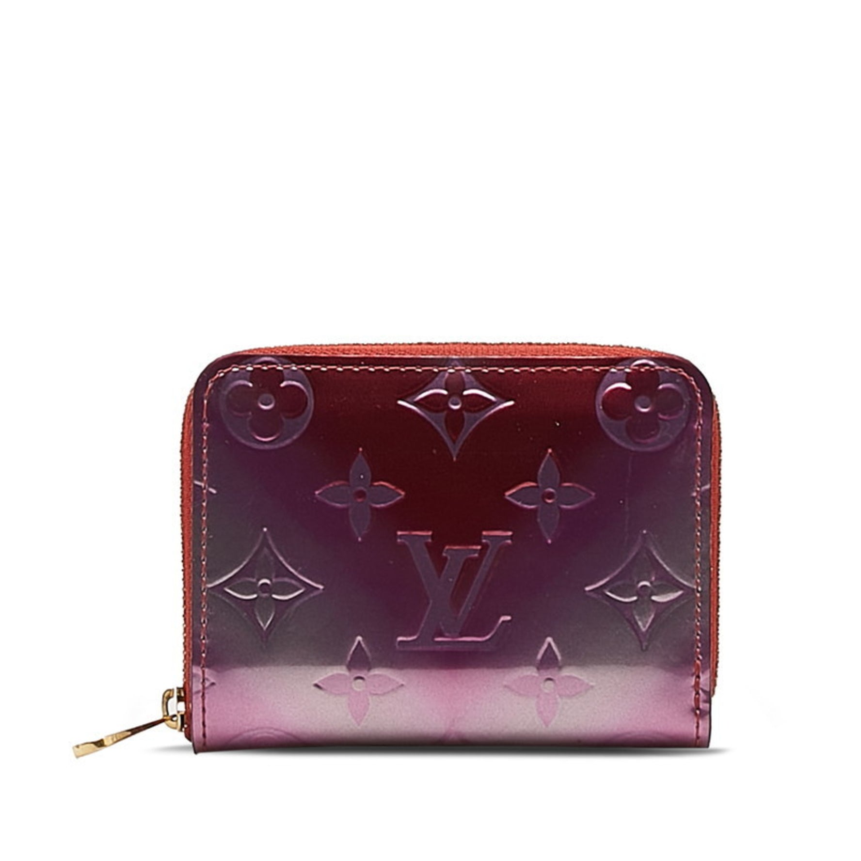 Louis Vuitton Vernis Zippy Coin Purse Valentine's Day Limited Edition Card Case Gradient Patent Leather