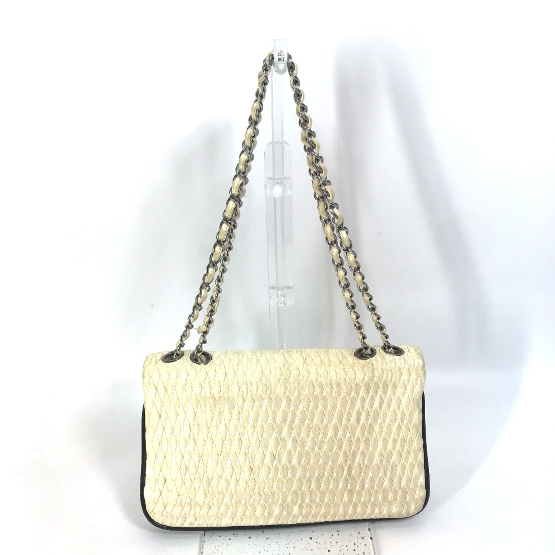 Chanel CC Chain bag Crossbody Double Chain Shoulder Bag SilverHardware