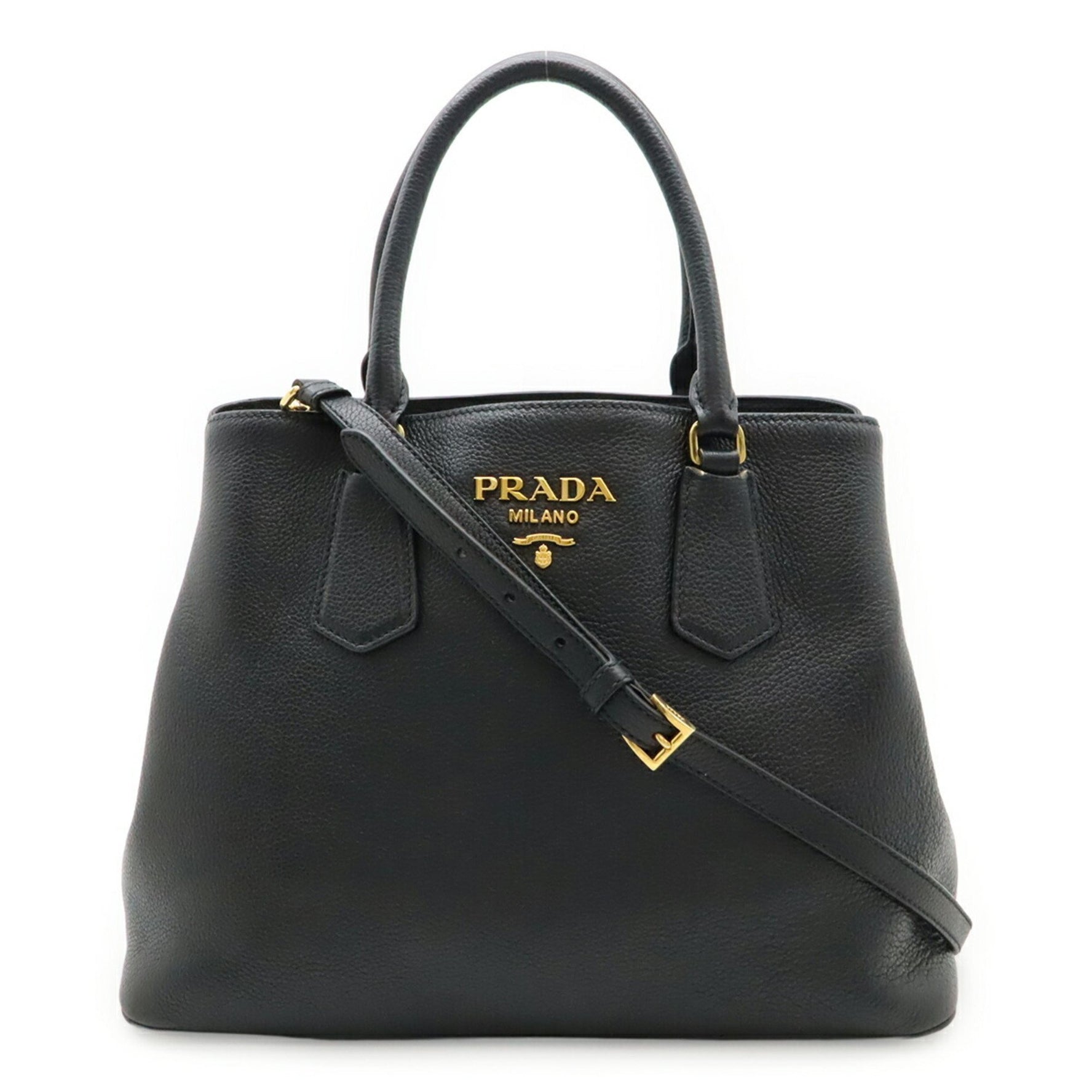 PRADA handbag, tote bag, shoulder leather