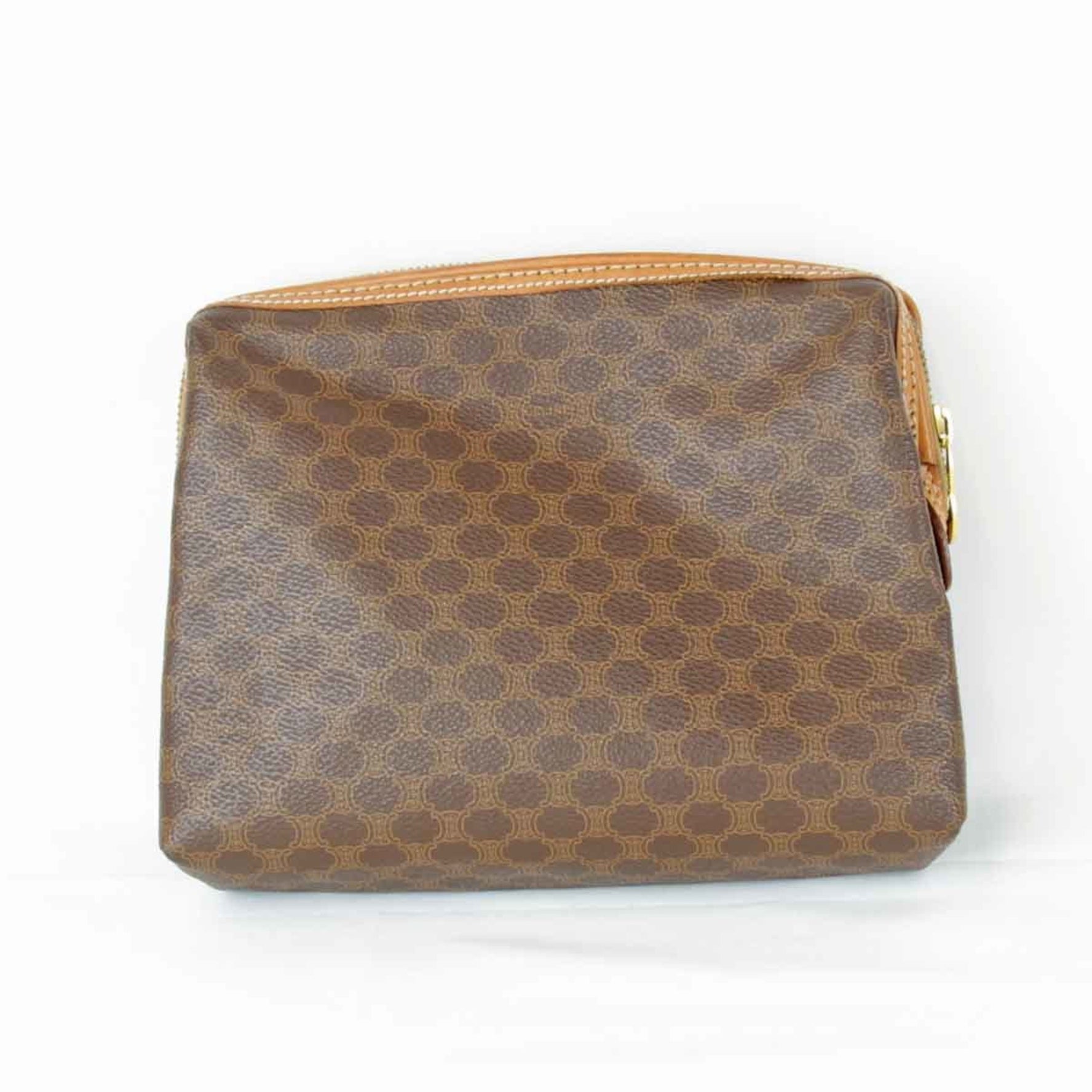 CELINE Macadam Pattern Pouch / Leather