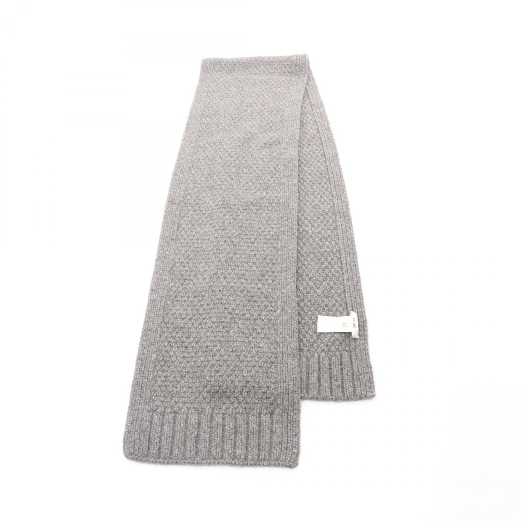 CELINE Scarf Clothing Cashmere Mohair Grey