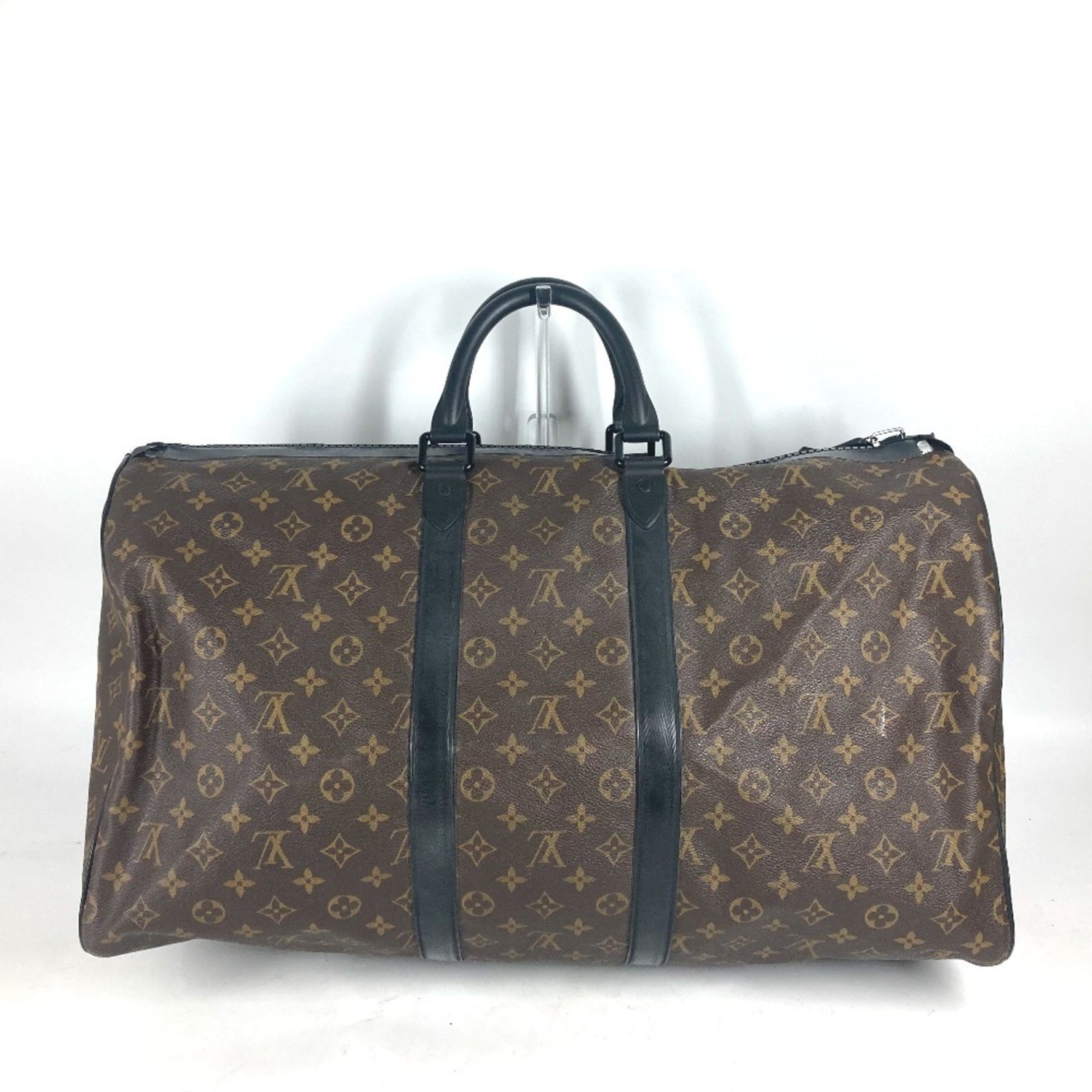 Louis Vuitton Monogram Watercolor Keepall Bandouliere 55 Bag Boston Canvas Men's Brown