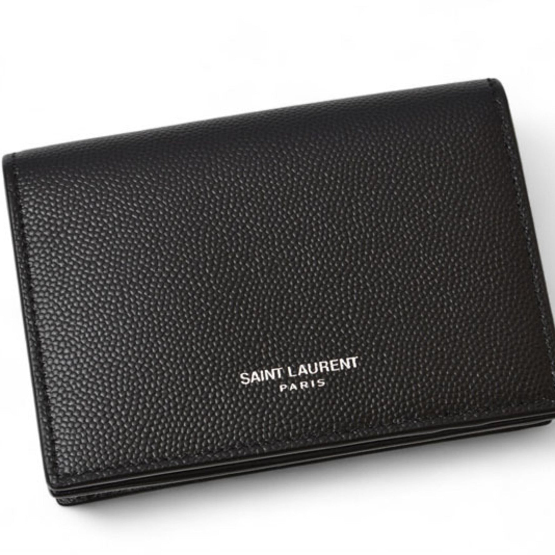 Saint Laurent Unused Coin Case Card Holder Black