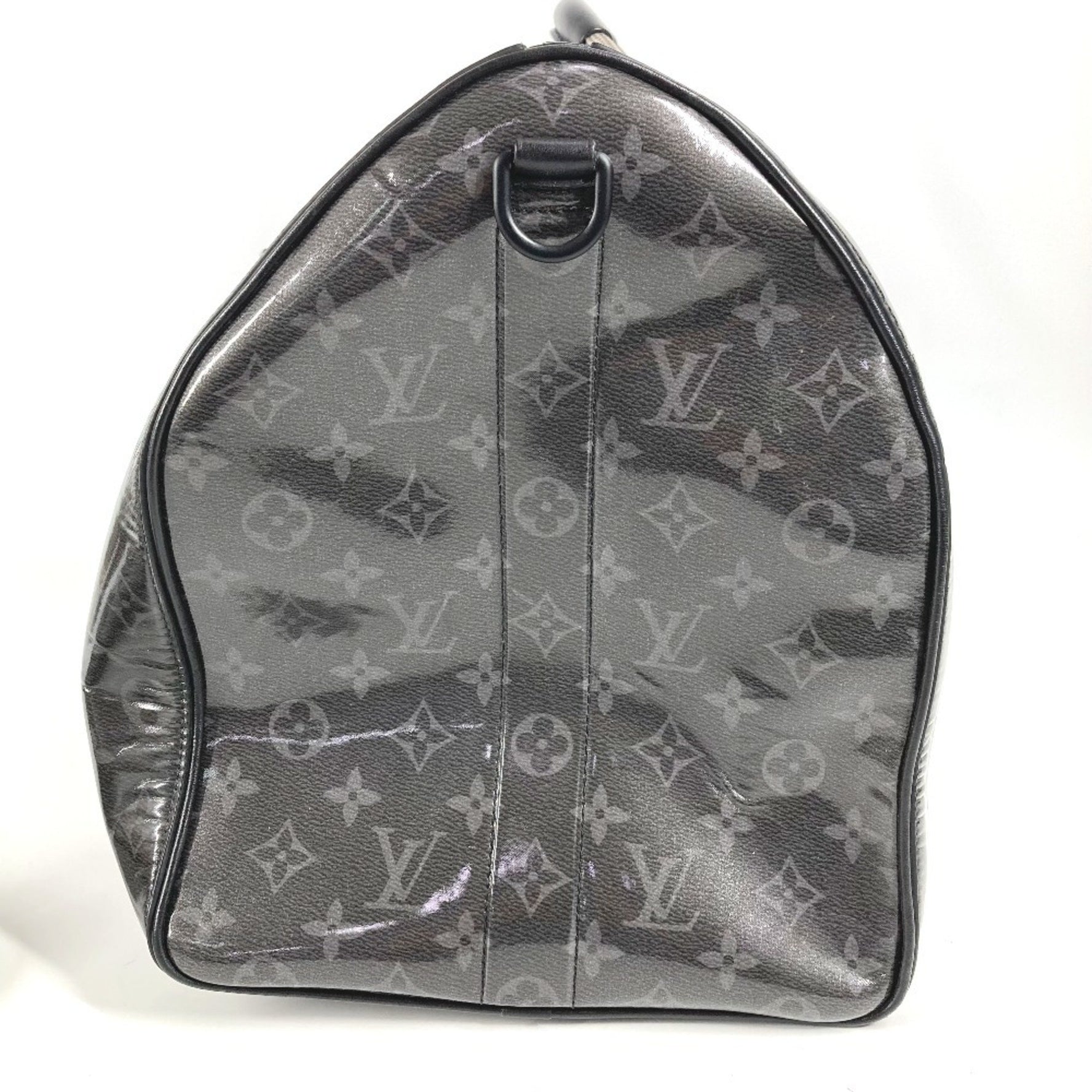 Louis Vuitton Monogram Eclipse Glaze Isetan Limited Keepall Bandouliere 50 Bag Travel Shoulder Boston Men's