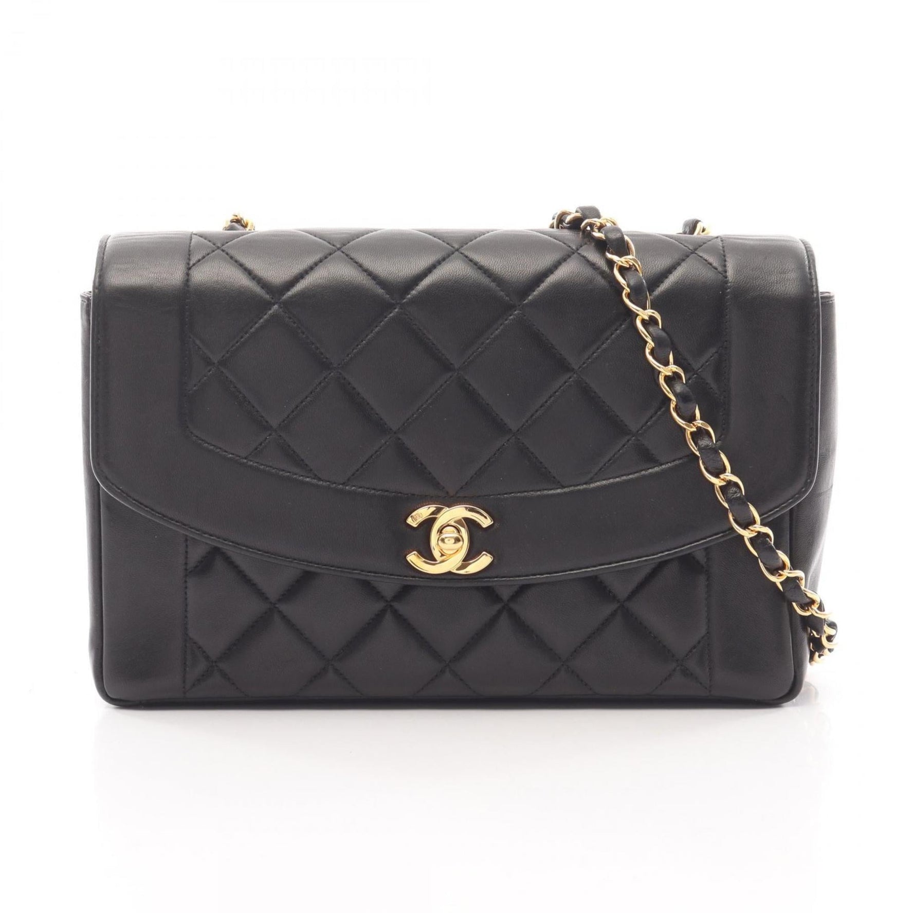 CHANEL Matelasse Diana Flap Shoulder Bag in Lambskin Leather