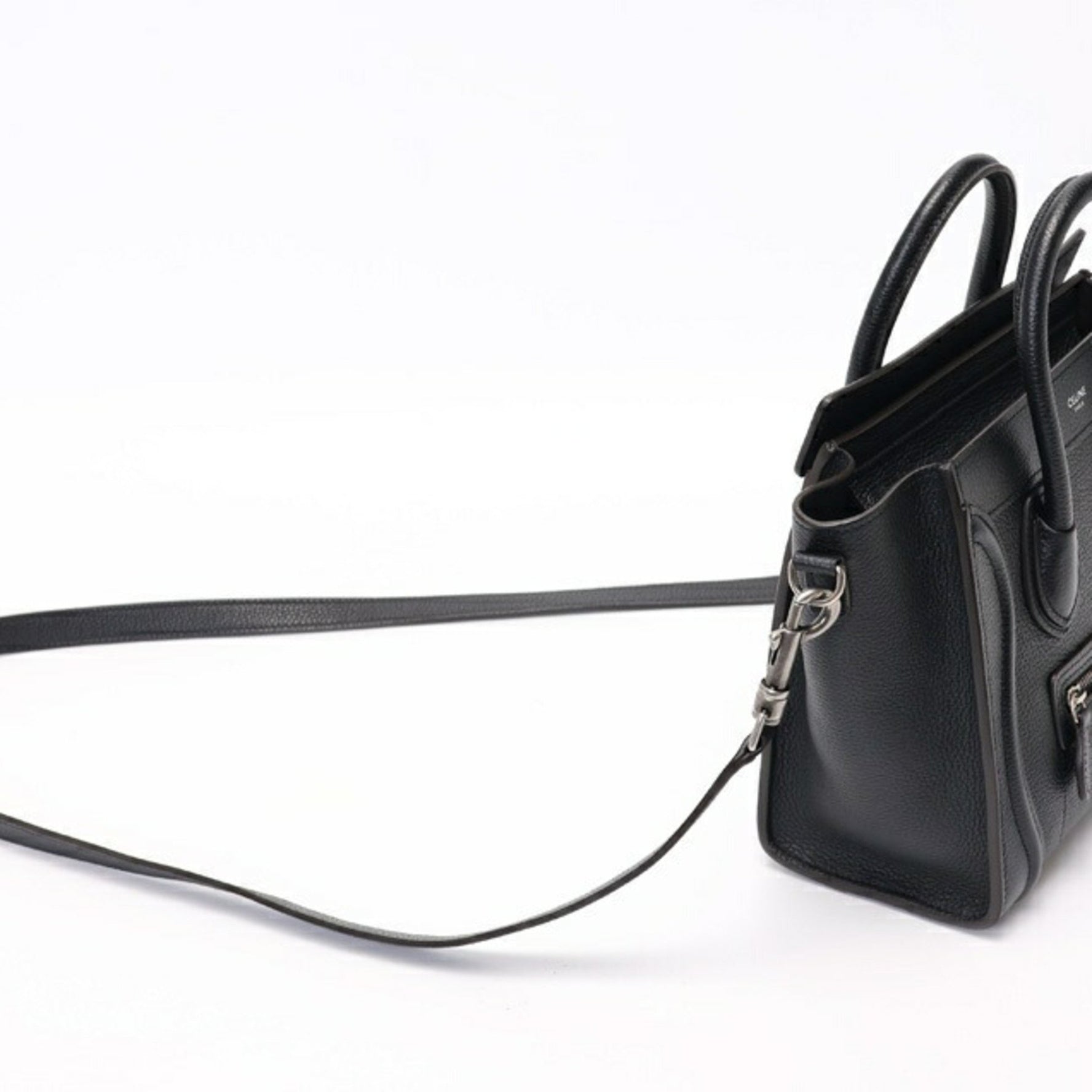CELINE Luggage Nano Shoulder Bag Calfskin