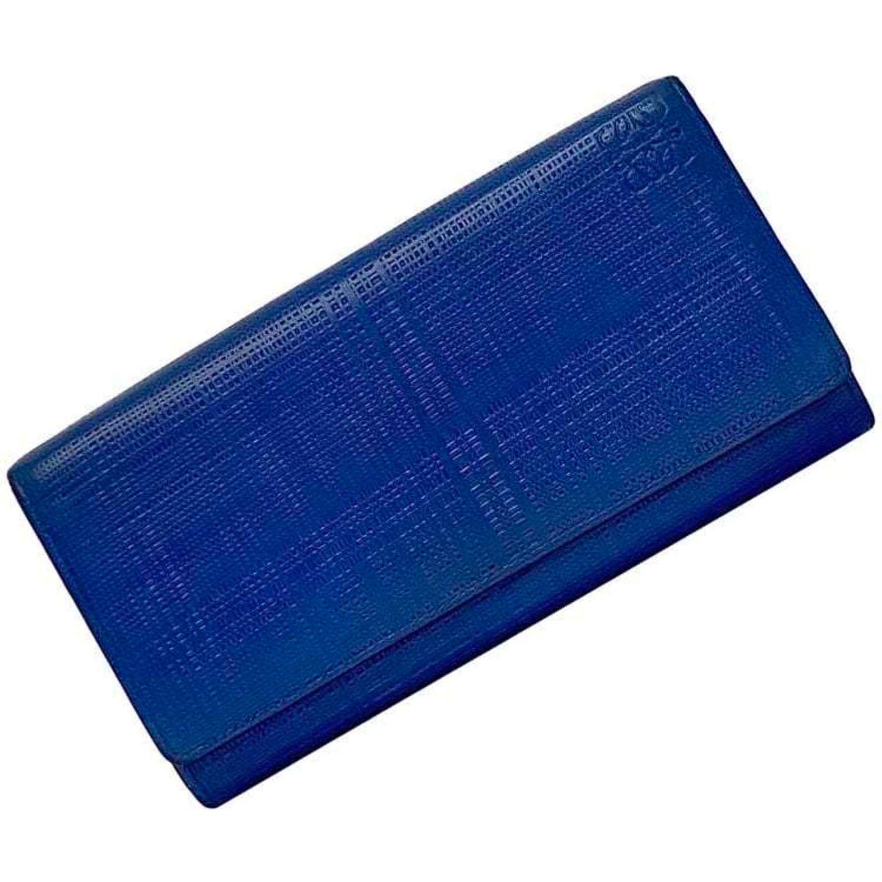 LOEWE Bi-fold Long Wallet Linen Leather Anagram Women Men Unisex