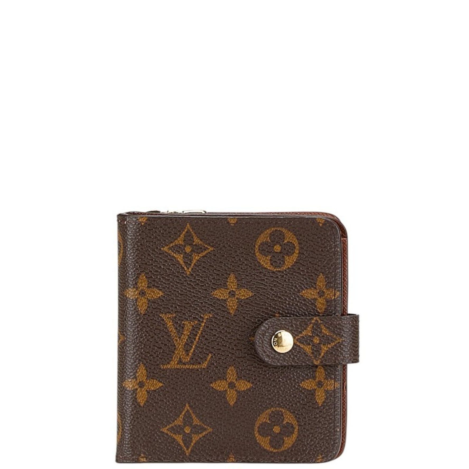 Louis Vuitton Monogram Compact Zip Bi-fold Wallet PVC Leather