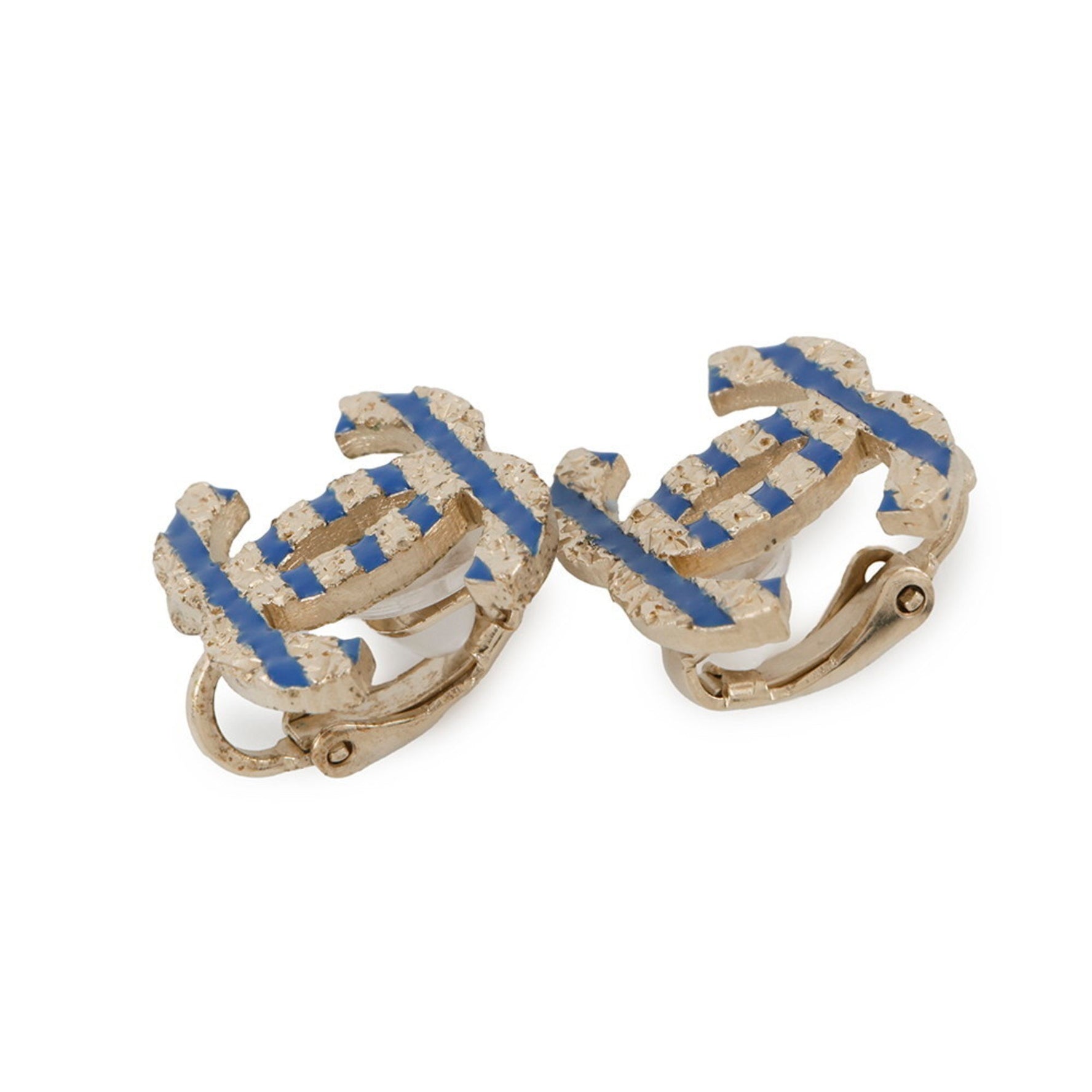CHANEL Earrings Coco Mark Border