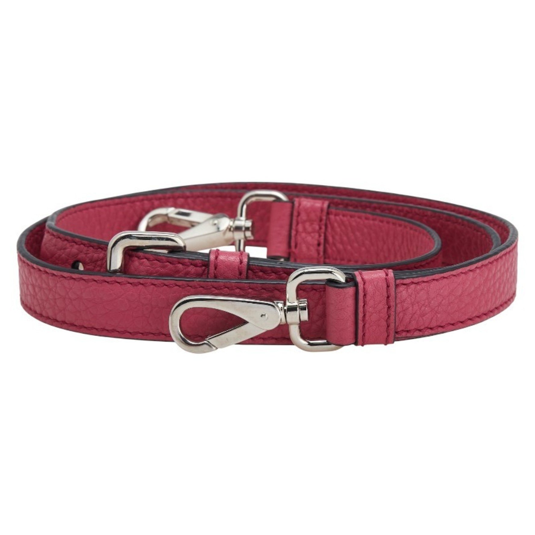 Prada Shoulder Strap with Name Tag, Clochet, Key, and Padlock Set, Leather