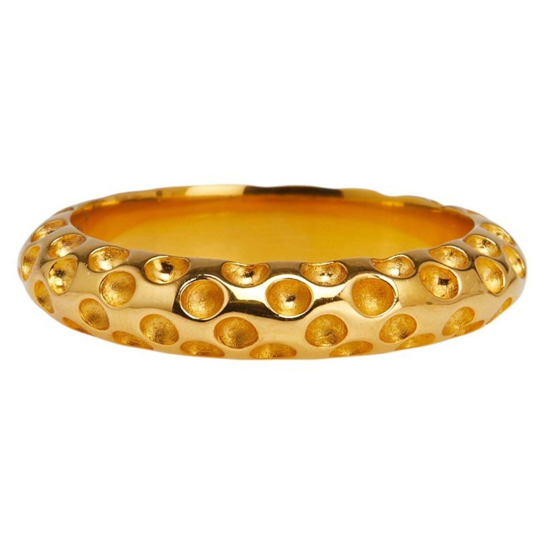 Hermes Dot Motif Scarf Ring Plated