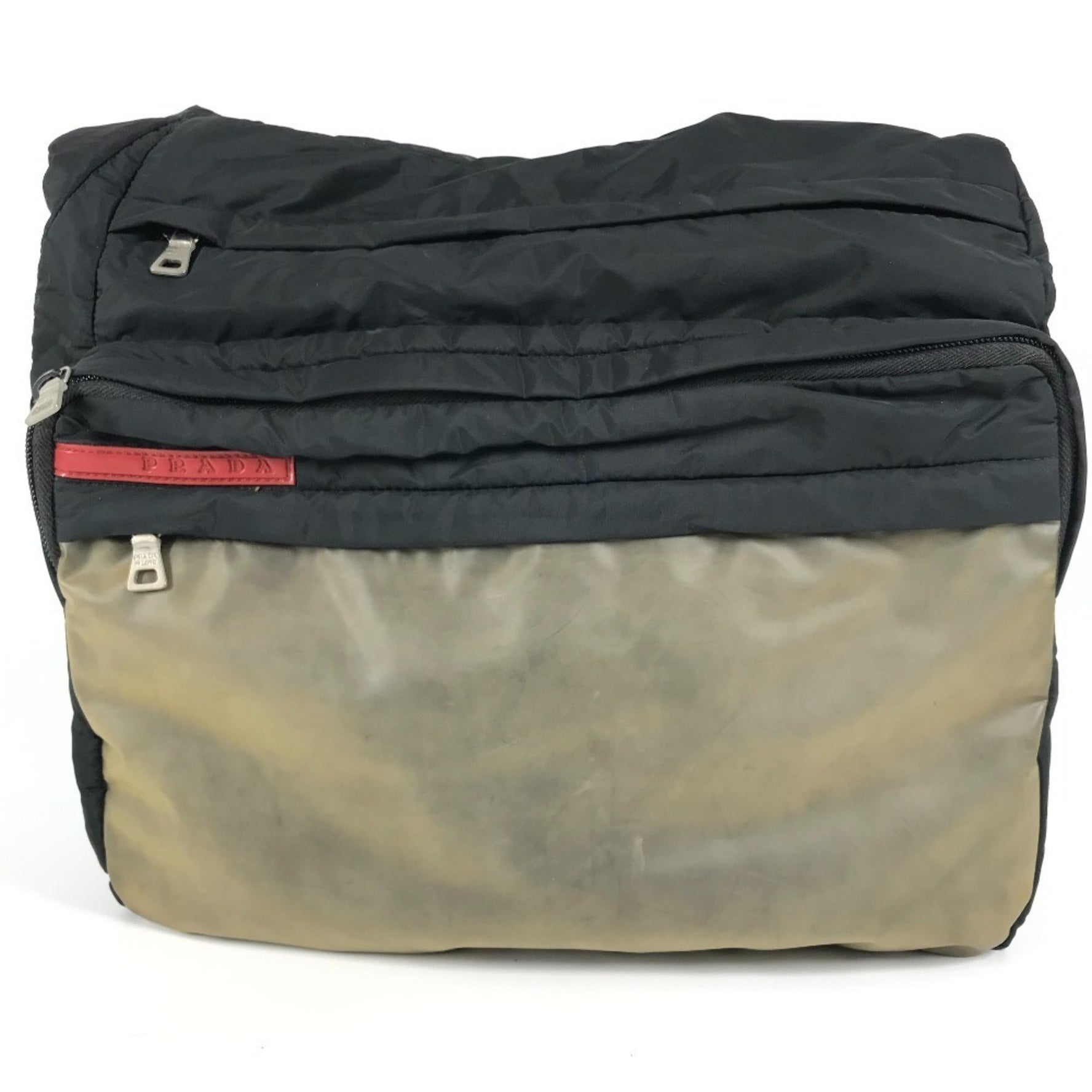 PRADA logo bag, crossbody, pochette, shoulder nylon, men's
