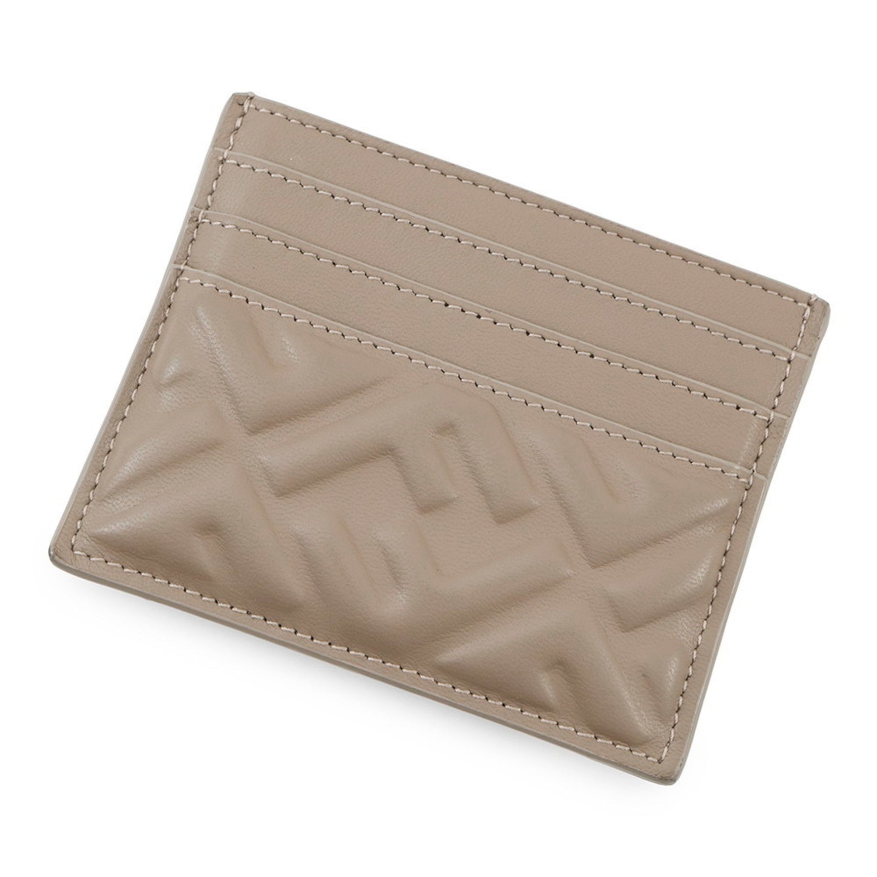 Fendi Baguette FF Motif Nappa Leather Card Case Pass